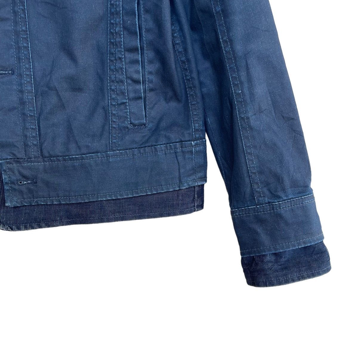 Armani Vintage Armani Exchange Motorcycle Denim Jacket Size US M / EU 48-50 / 2 - 6 Thumbnail