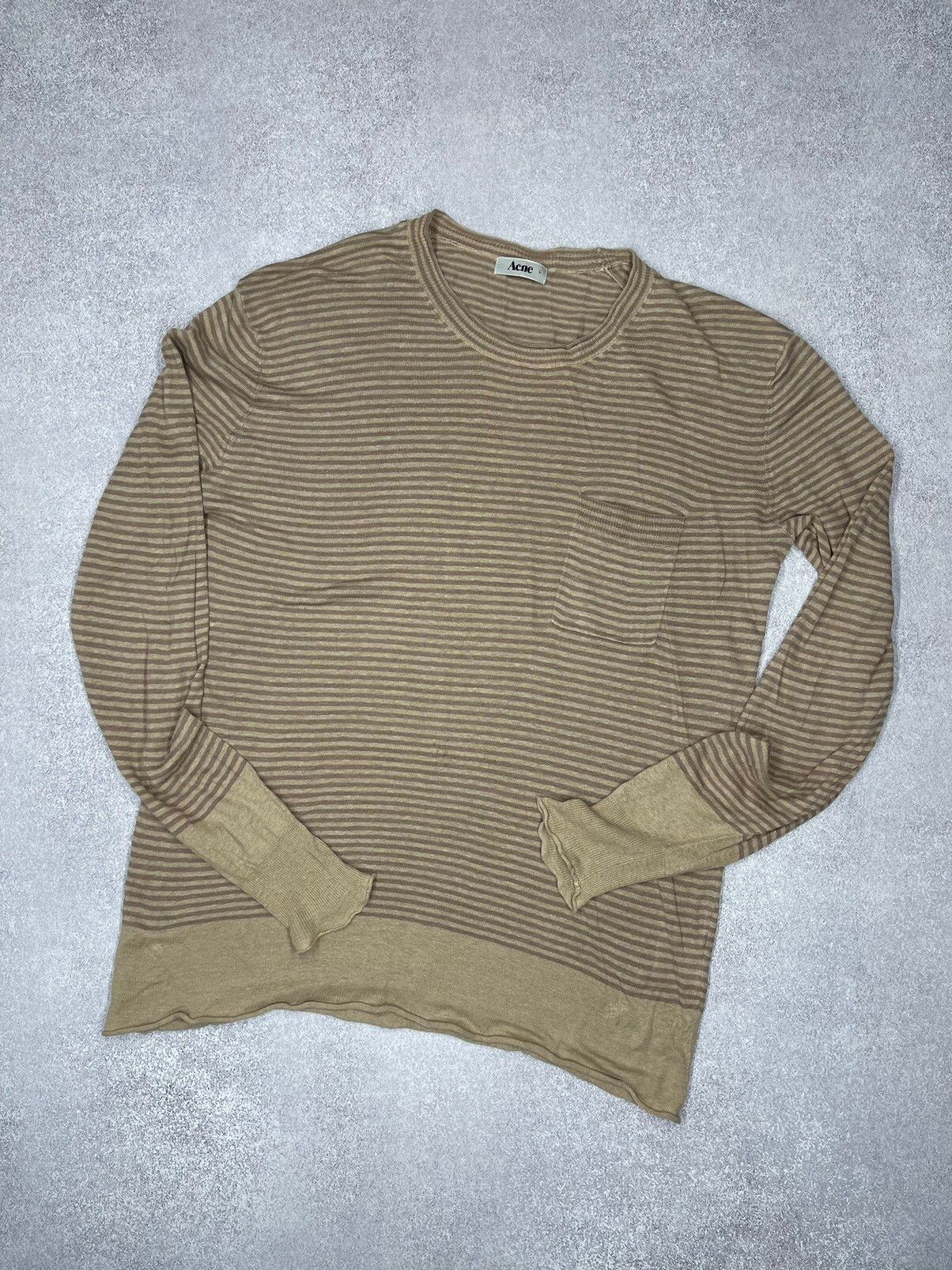 Acne Studios Vintage Acne Kurt Cobain Linen Sweater Rare Retro Y2K Size US L / EU 52-54 / 3 - 1 Preview