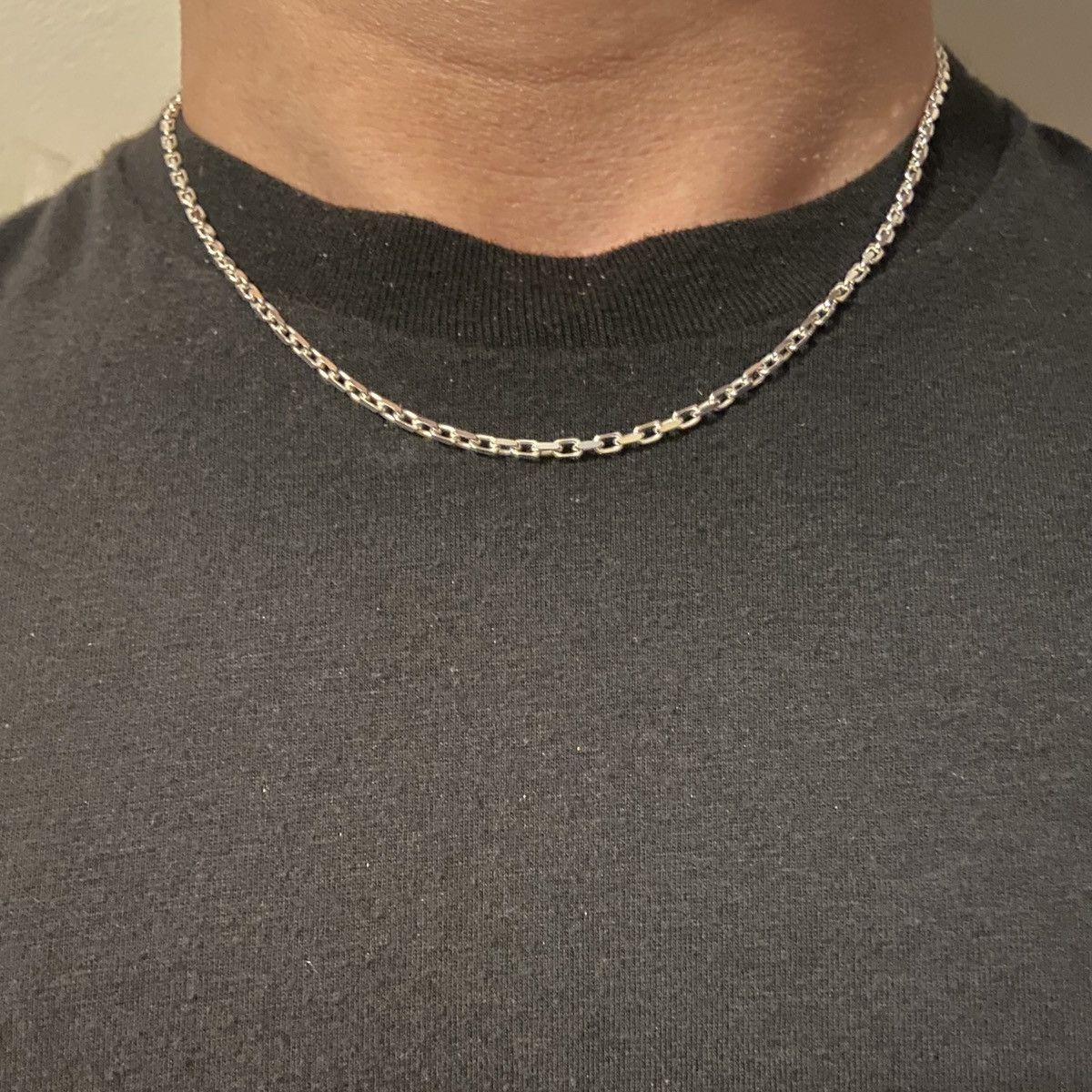 Jewelry Solid Silver Chain Silver Forzatina Chain 18in 2mm Size ONE SIZE - 1 Thumbnail