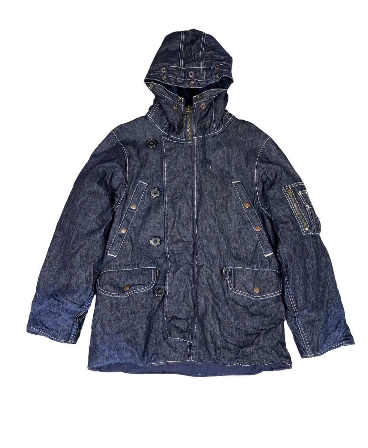 Blue Blue Japan × Denime × Eternal Eternal Denim Hoddie Jacket. J0112 Size US M / EU 48-50 / 2 - 1 Thumbnail