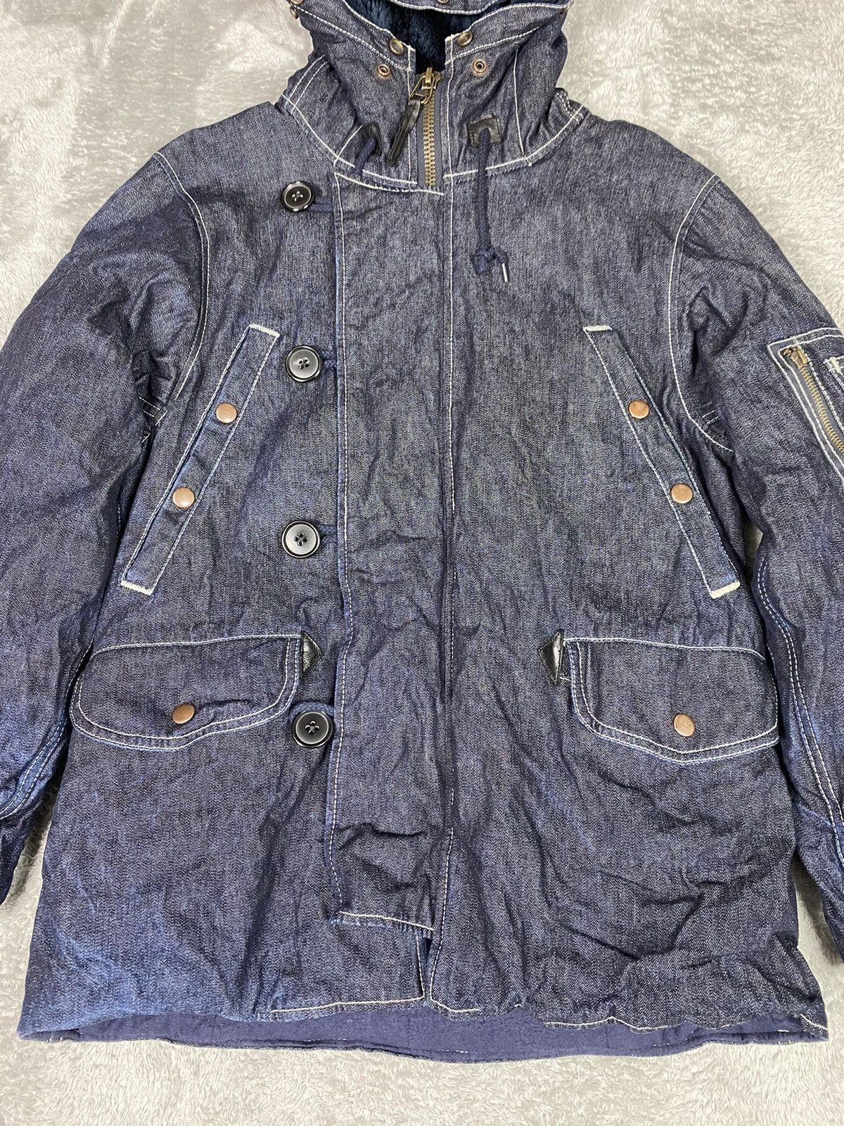 Blue Blue Japan × Denime × Eternal Eternal Denim Hoddie Jacket. J0112 Size US M / EU 48-50 / 2 - 3 Thumbnail