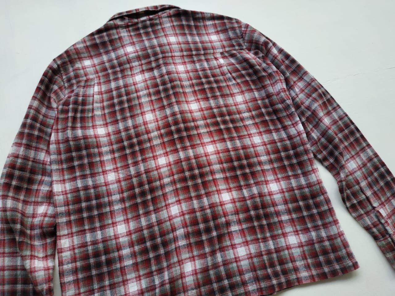 Japanese Brand Gather Works Loop Collar Shadow Plaid Shirt Size US S / EU 44-46 / 1 - 15 Thumbnail