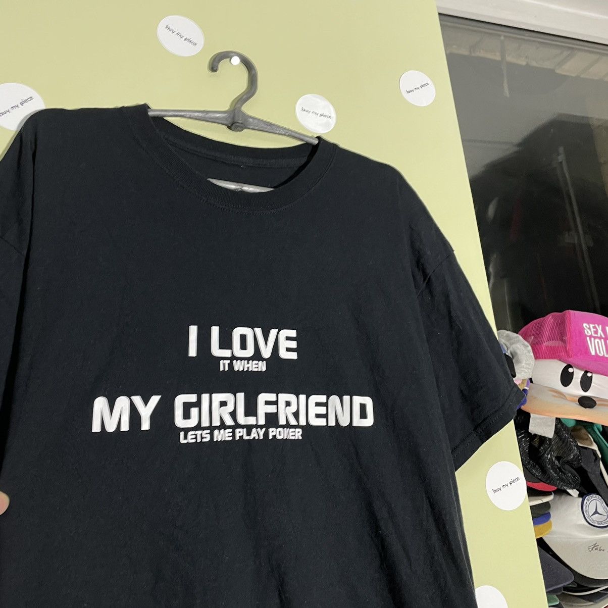 Vintage Y2K Graphic Tee Girlfriend Print Oversized Grunge Black XL Size US XL / EU 56 / 4 - 5 Thumbnail