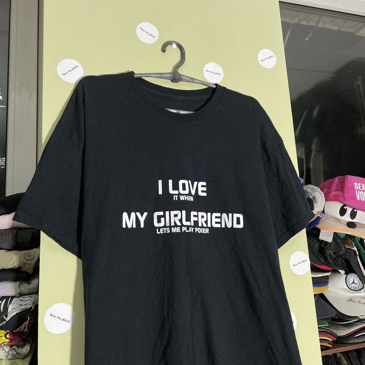 Vintage Y2K Graphic Tee Girlfriend Print Oversized Grunge Black XL Size US XL / EU 56 / 4 - 1 Thumbnail