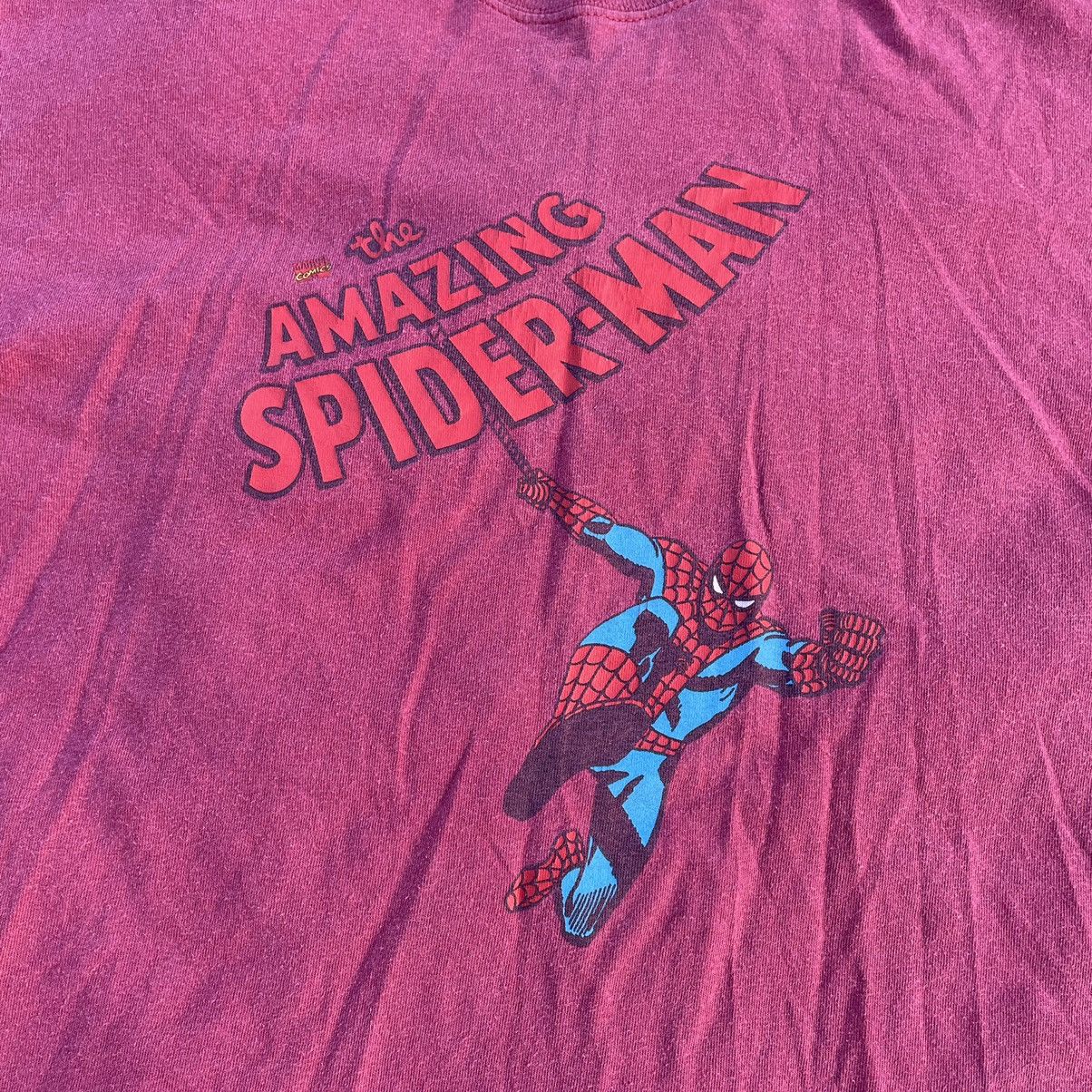 Vintage Vintage 90s Sun Faded Spiderman Graphic Tee Skate Pink M Size US M / EU 48-50 / 2 - 4 Thumbnail