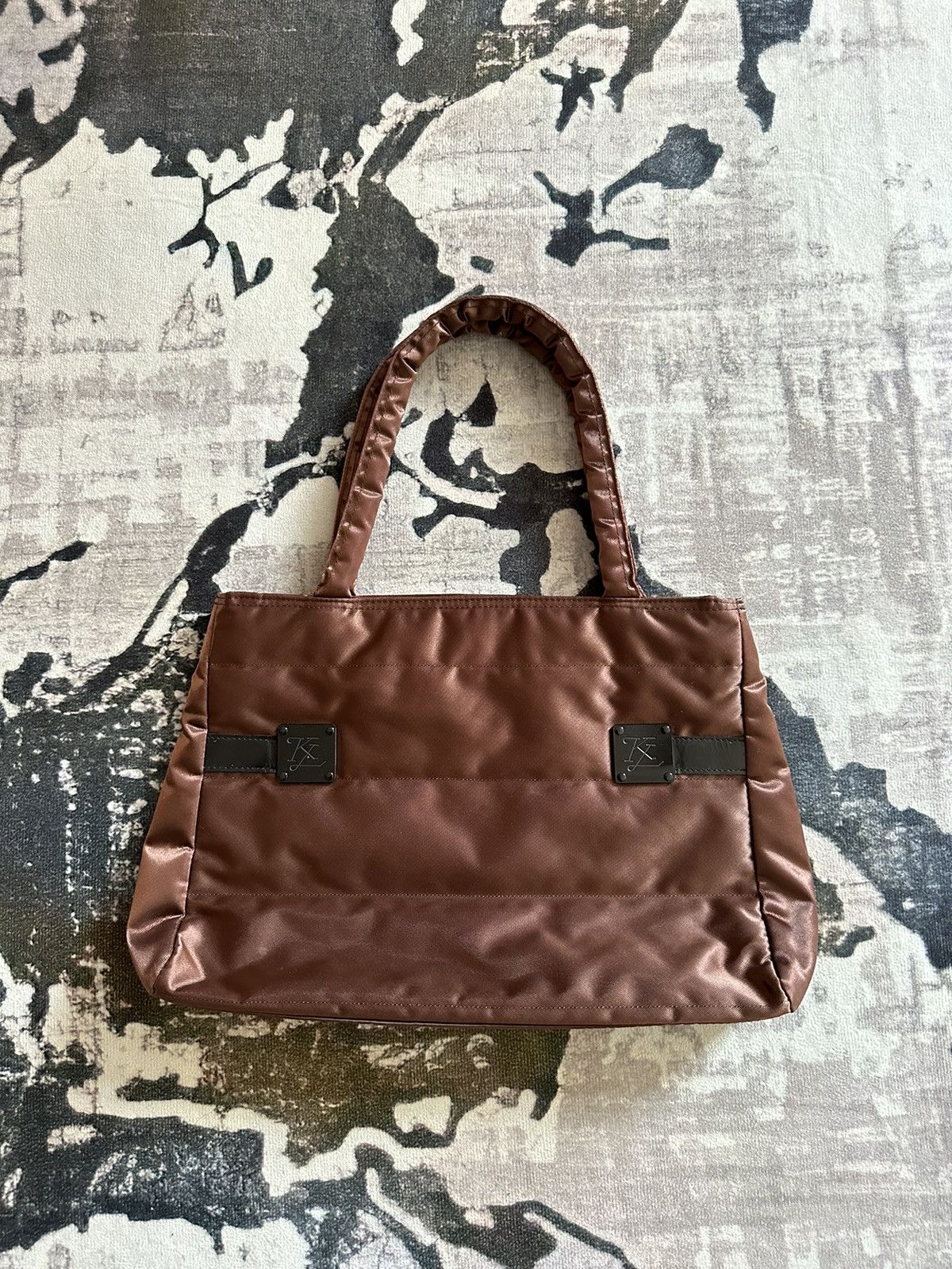 Karl Lagerfeld Vintage 1990's Karl Lagerfeld Paris nylon puffer carry bag Size ONE SIZE - 1 Thumbnail