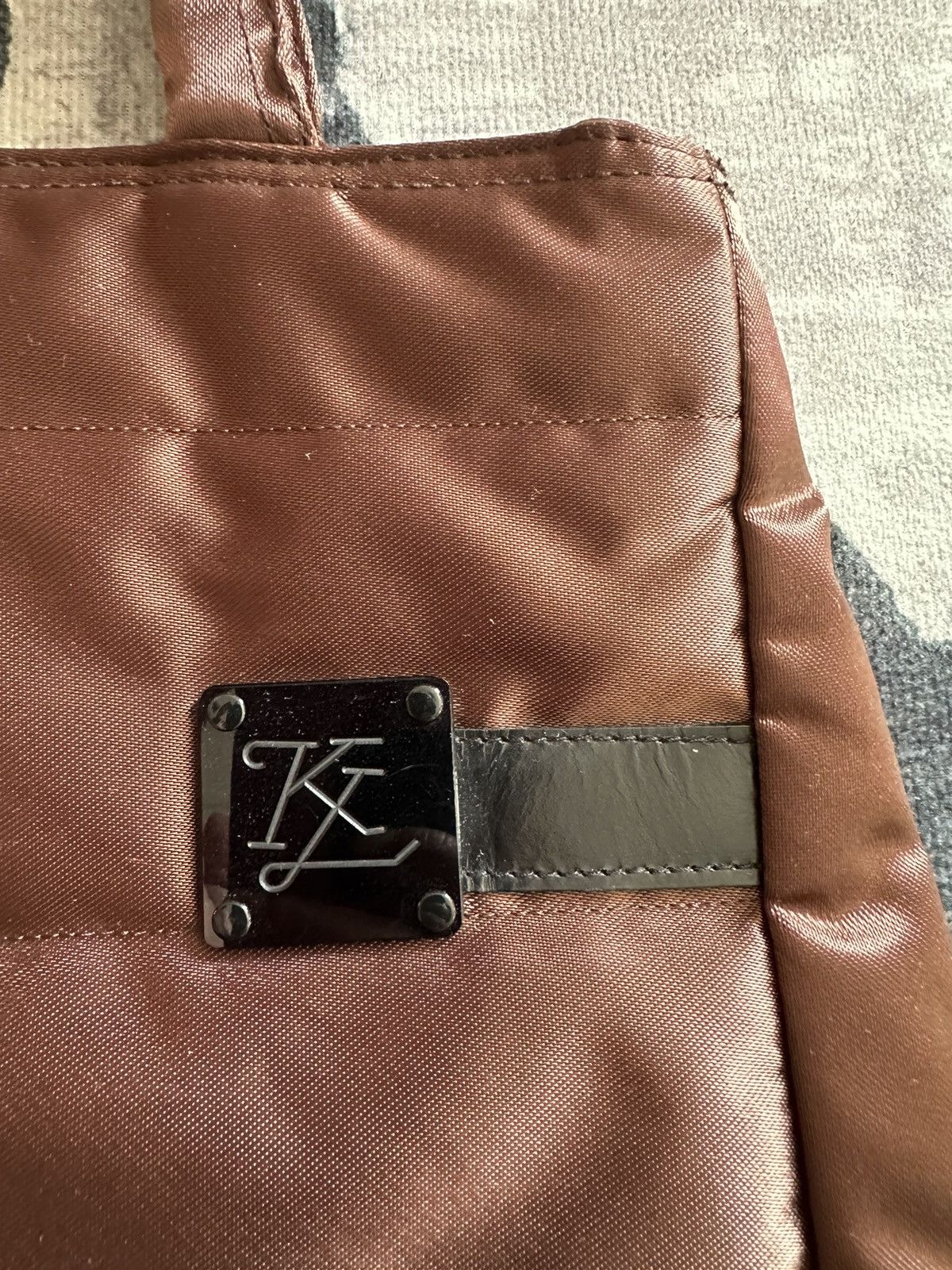 Karl Lagerfeld Vintage 1990's Karl Lagerfeld Paris nylon puffer carry bag Size ONE SIZE - 4 Thumbnail