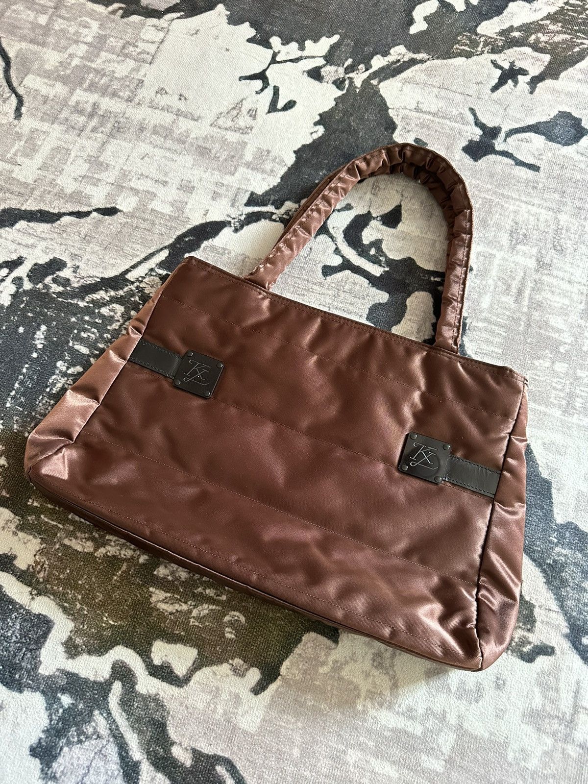 Karl Lagerfeld Vintage 1990's Karl Lagerfeld Paris nylon puffer carry bag Size ONE SIZE - 2 Thumbnail