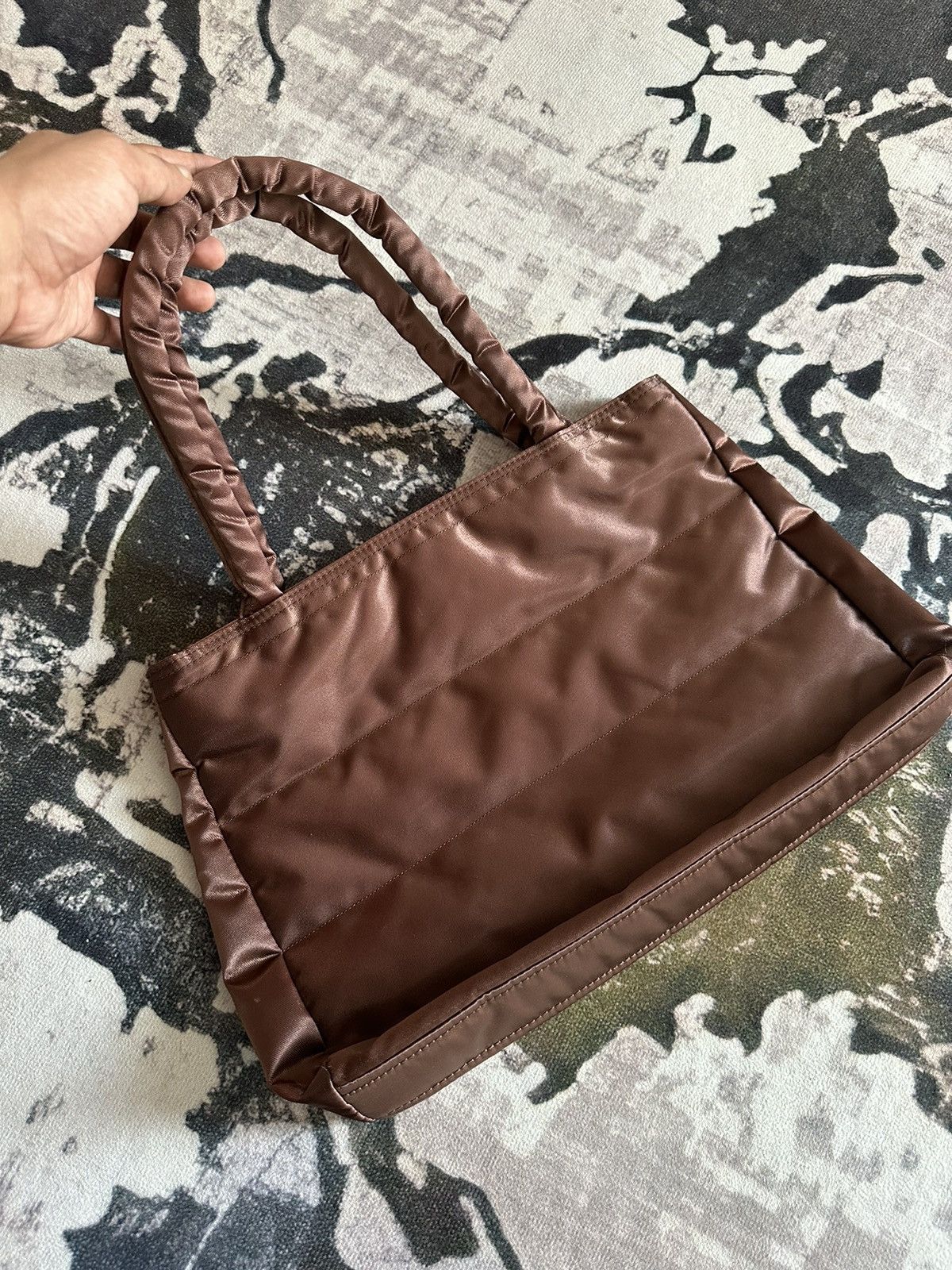 Karl Lagerfeld Vintage 1990's Karl Lagerfeld Paris nylon puffer carry bag Size ONE SIZE - 7 Thumbnail
