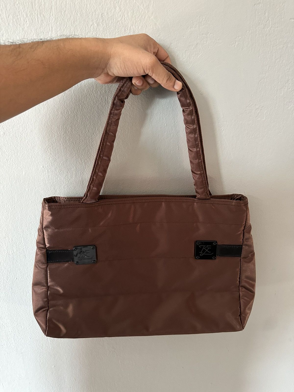 Karl Lagerfeld Vintage 1990's Karl Lagerfeld Paris nylon puffer carry bag Size ONE SIZE - 8 Thumbnail