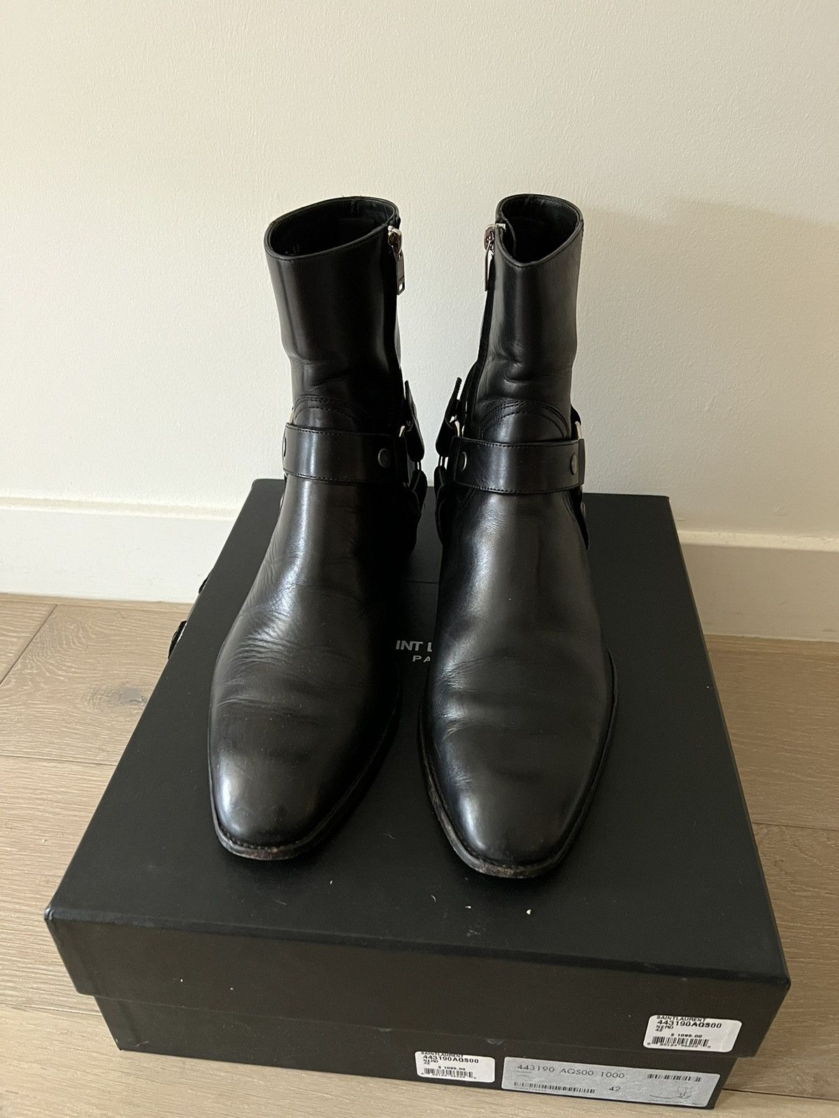 Wyatt Black Leather Boot