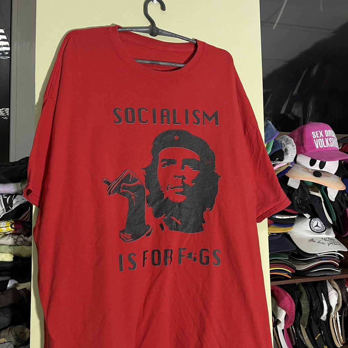 Band Tees Vintage 90s Adult “ Socialism it’s for F*G “ Art Humor Tee Size US XXL / EU 58 / 5 - 4 Thumbnail