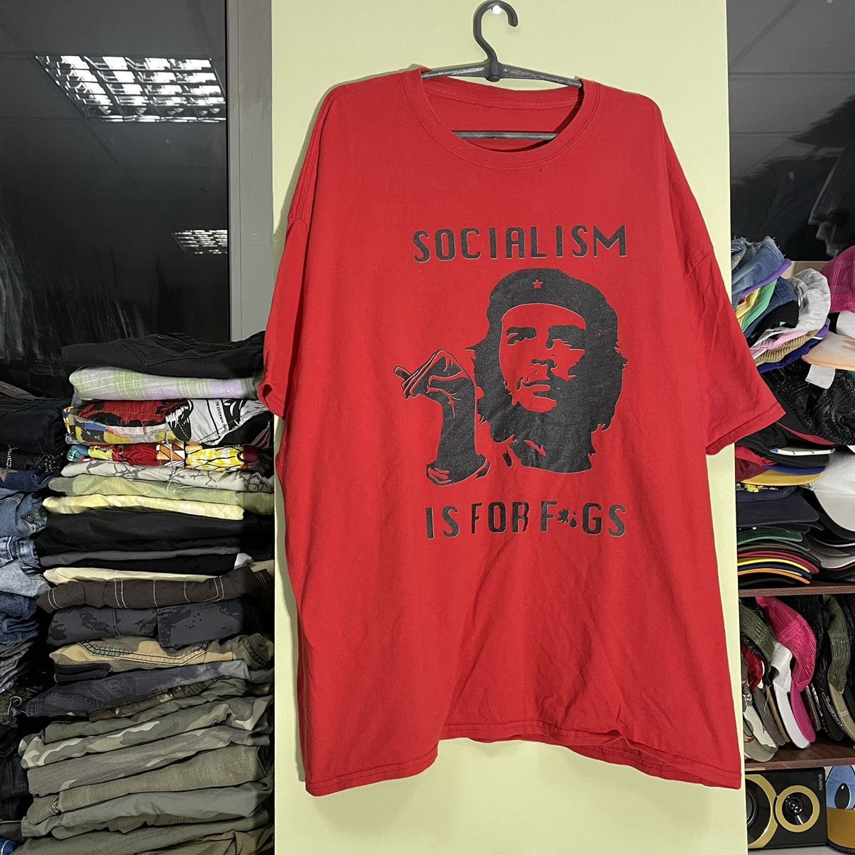 Band Tees Vintage 90s Adult “ Socialism it’s for F*G “ Art Humor Tee Size US XXL / EU 58 / 5 - 3 Thumbnail