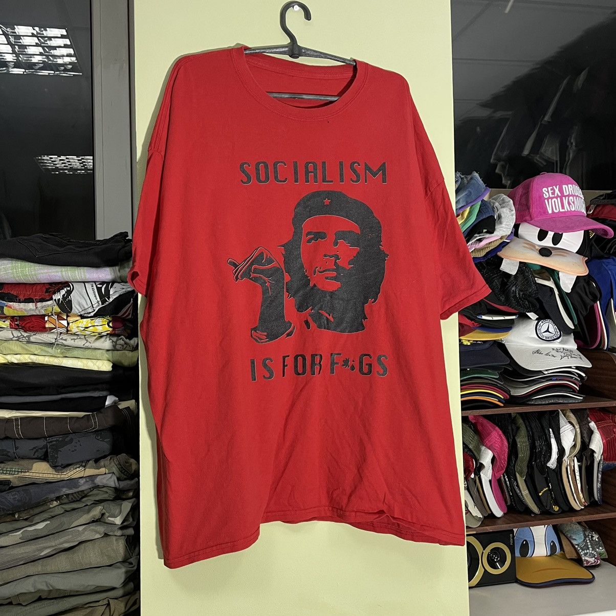 Band Tees Vintage 90s Adult “ Socialism it’s for F*G “ Art Humor Tee Size US XXL / EU 58 / 5 - 2 Thumbnail