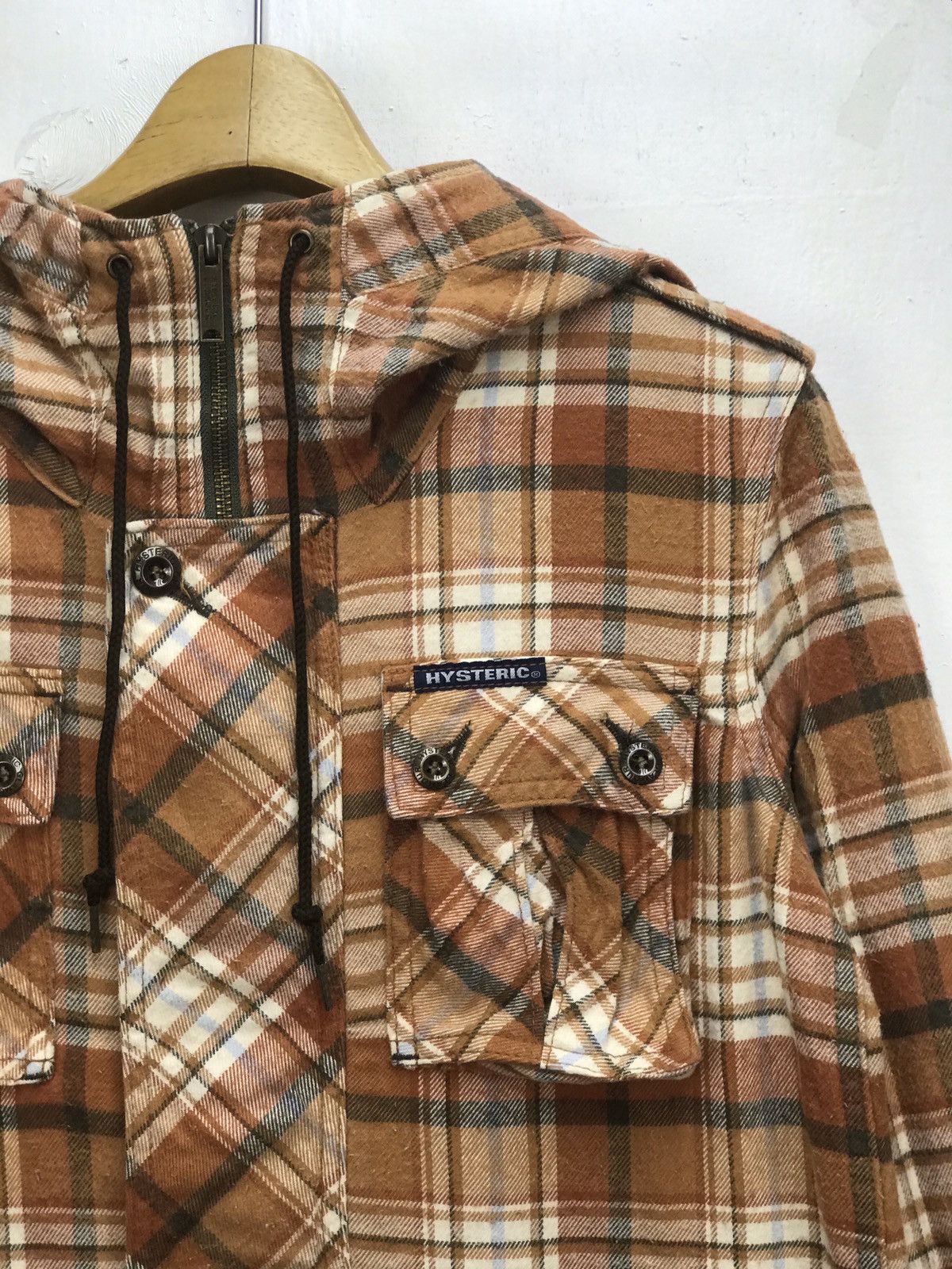 Hysteric Glamour Hysteric Glamour Archive Plaid Hooded Anorak Parka Jacket Size M / US 6-8 / IT 42-44 - 3 Thumbnail