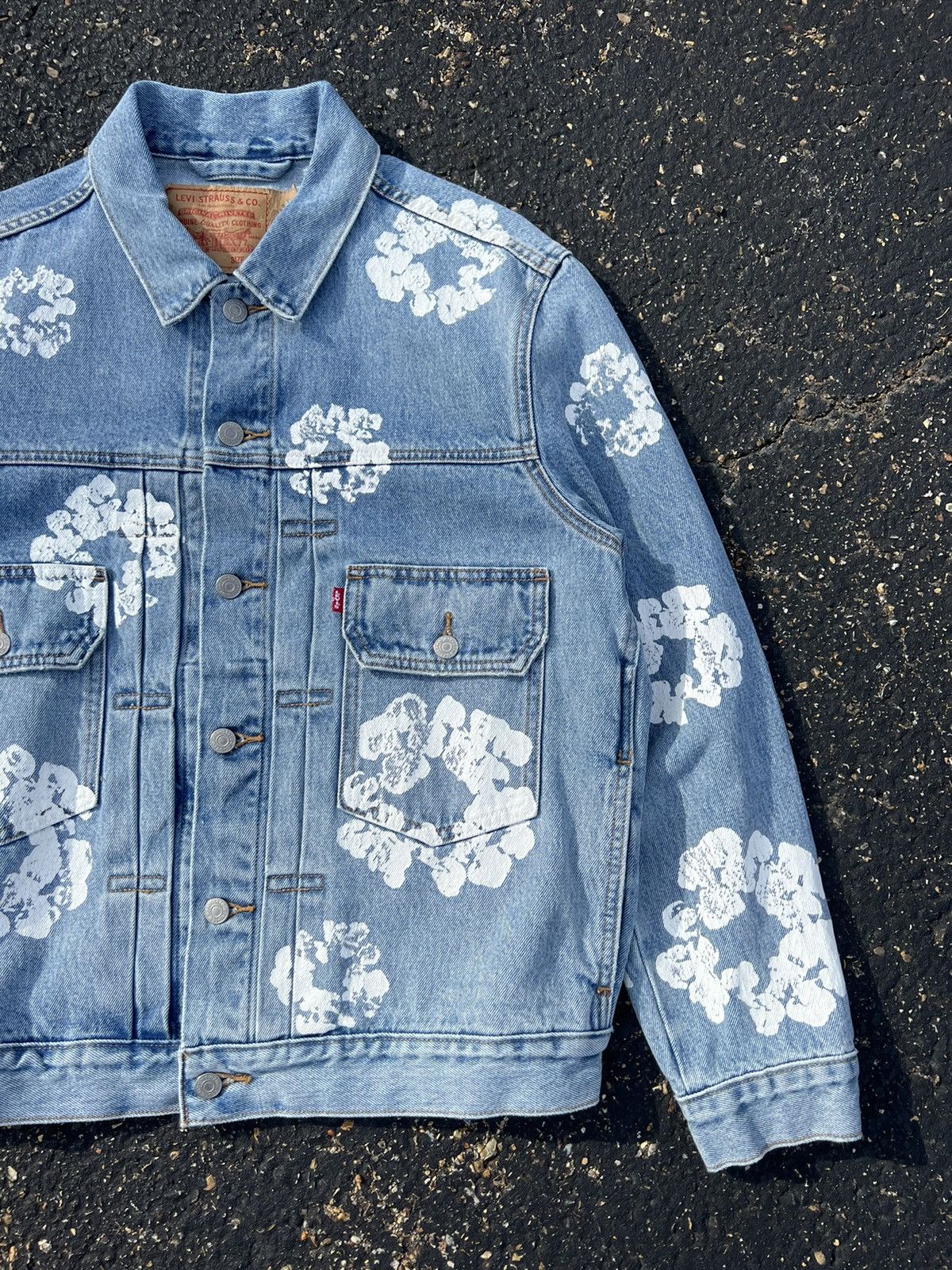 Other Levi’s x Denim Tears Light Wash Denim Jacket Size US L / EU 52-54 / 3 - 3 Thumbnail