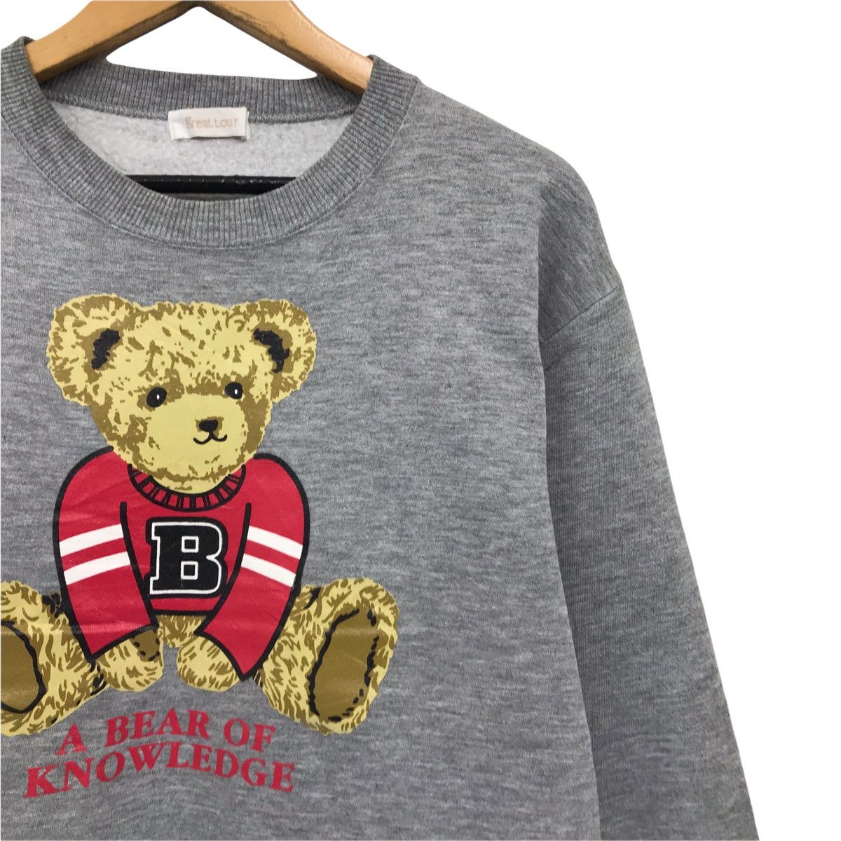 Cartoon Network × Japanese Brand Vintage Bear A Bear Of Knowledge Sweatshirt Size M / US 6-8 / IT 42-44 - 4 Thumbnail