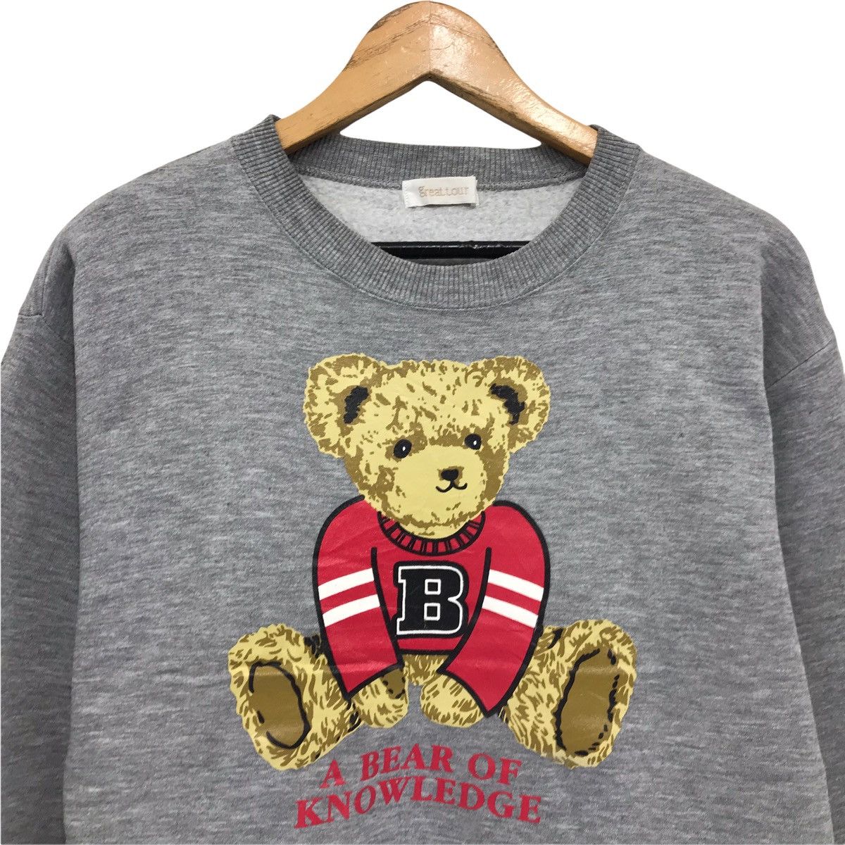 Cartoon Network × Japanese Brand Vintage Bear A Bear Of Knowledge Sweatshirt Size M / US 6-8 / IT 42-44 - 2 Thumbnail