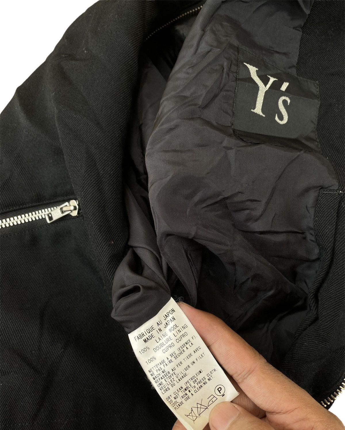 Yohji Yamamoto Y’s Yohji Yamamoto Zip Jacket Composition See Attached Label Size US L / EU 52-54 / 3 - 4 Thumbnail