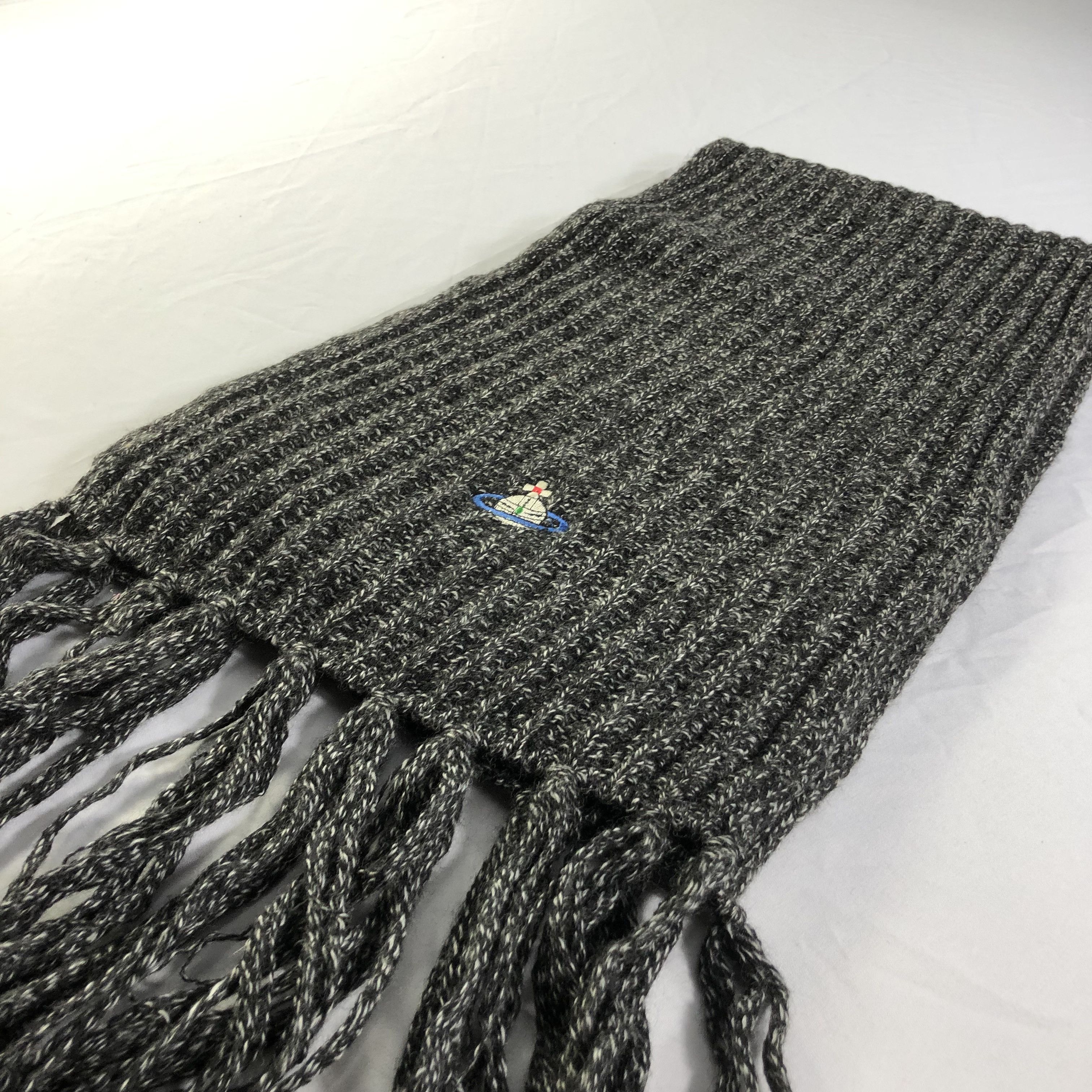 Vivienne Westwood Vivienne Westwood Knit Wool Scarf Muffler V1565 Size ONE SIZE - 2 Thumbnail