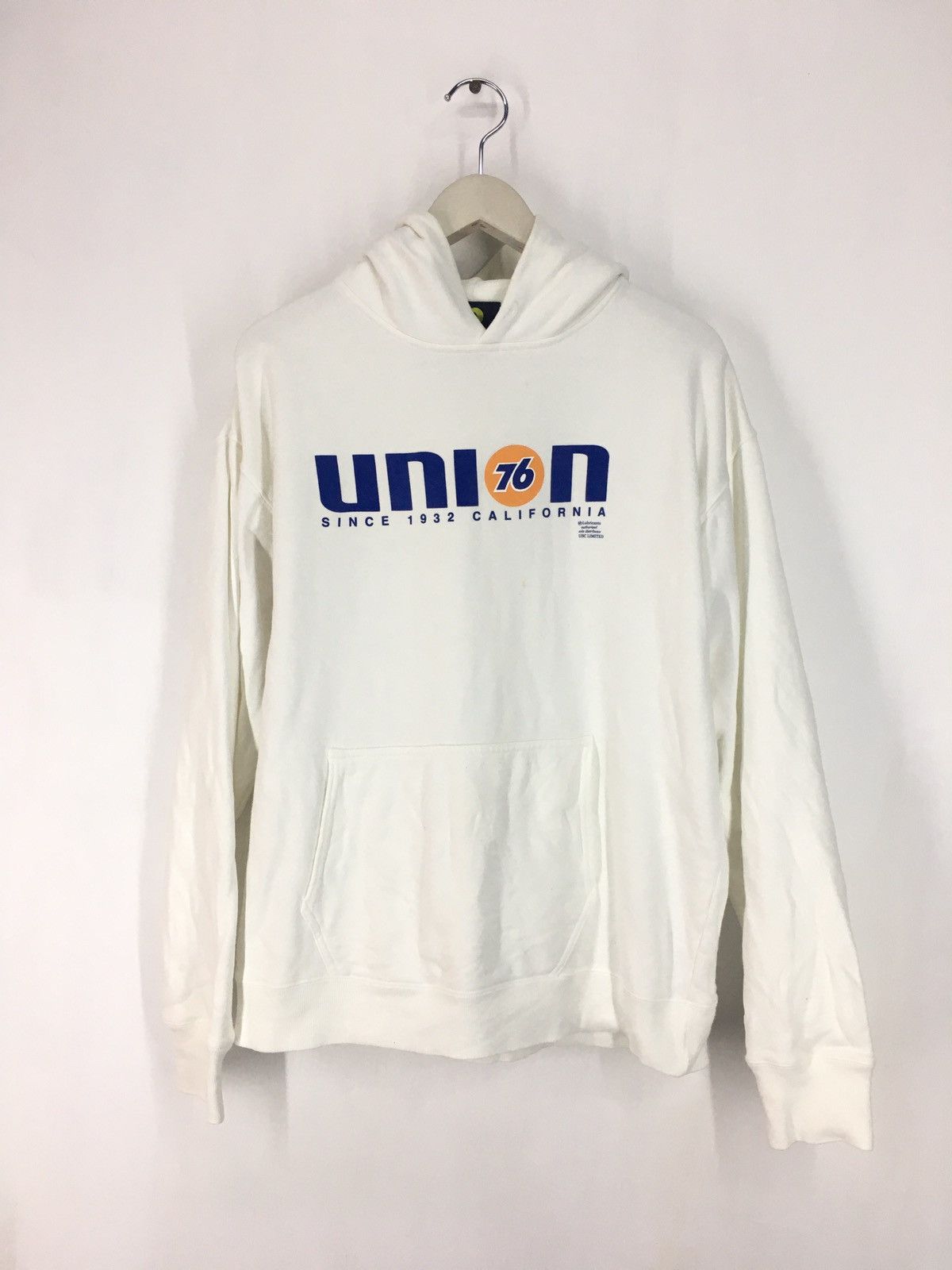 image of Union x Vintage 76 Lubricants Hoodie in White, Men's (Size Large)