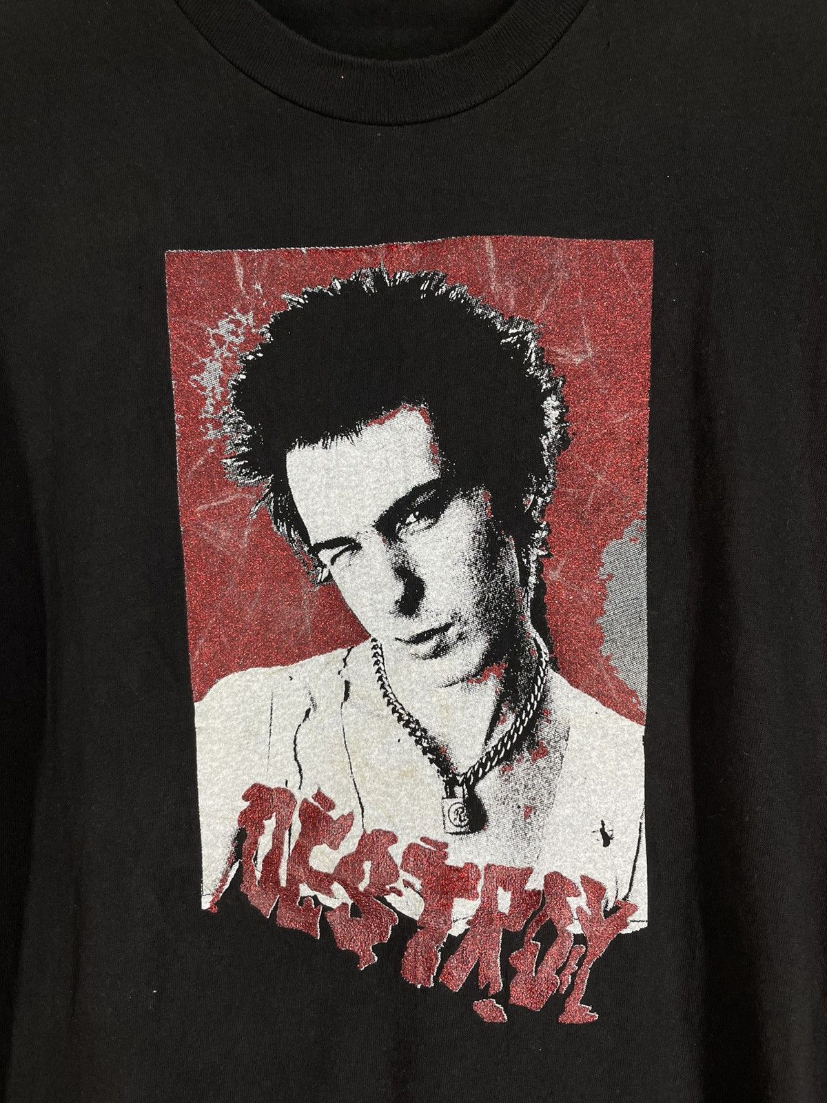 Band Tees Vintage Y2K Destroy Sid Vicious punk sex pistols t shirt Size US M / EU 48-50 / 2 - 3 Thumbnail