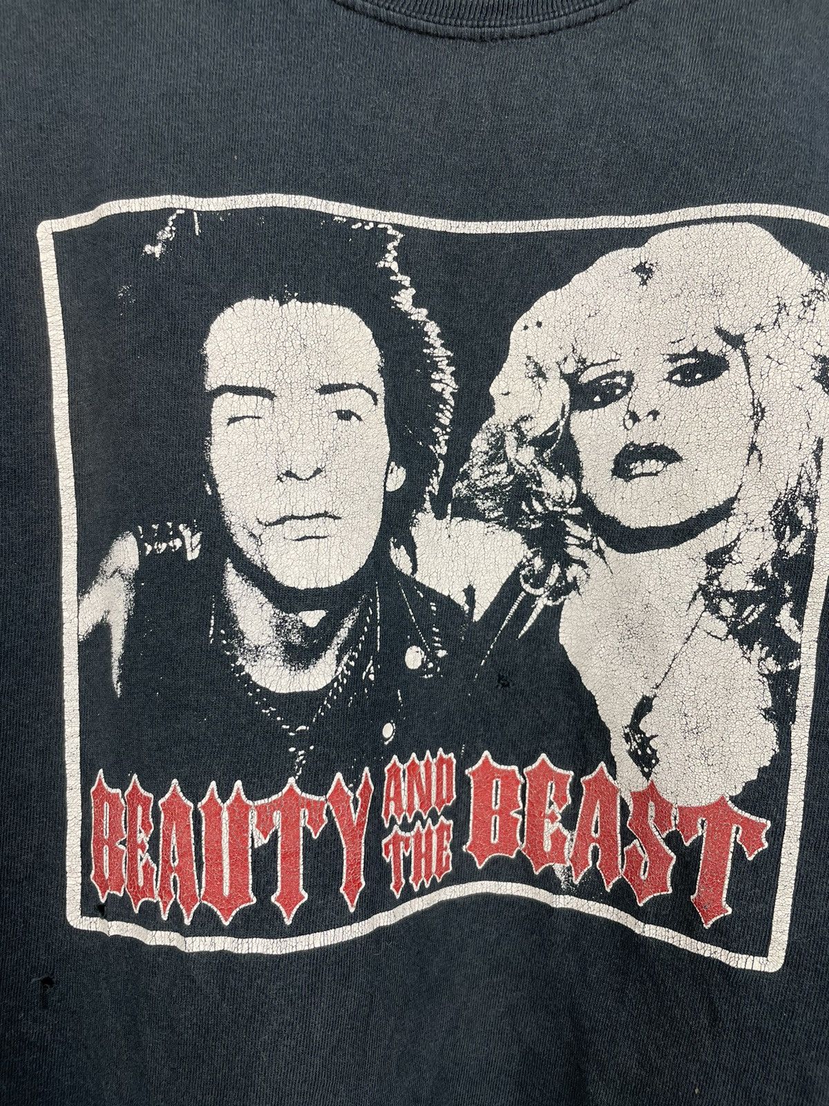 Vintage Vintage 90s Beauty and the Beast Sid And Nancy punk t shirt Size US XL / EU 56 / 4 - 4 Thumbnail