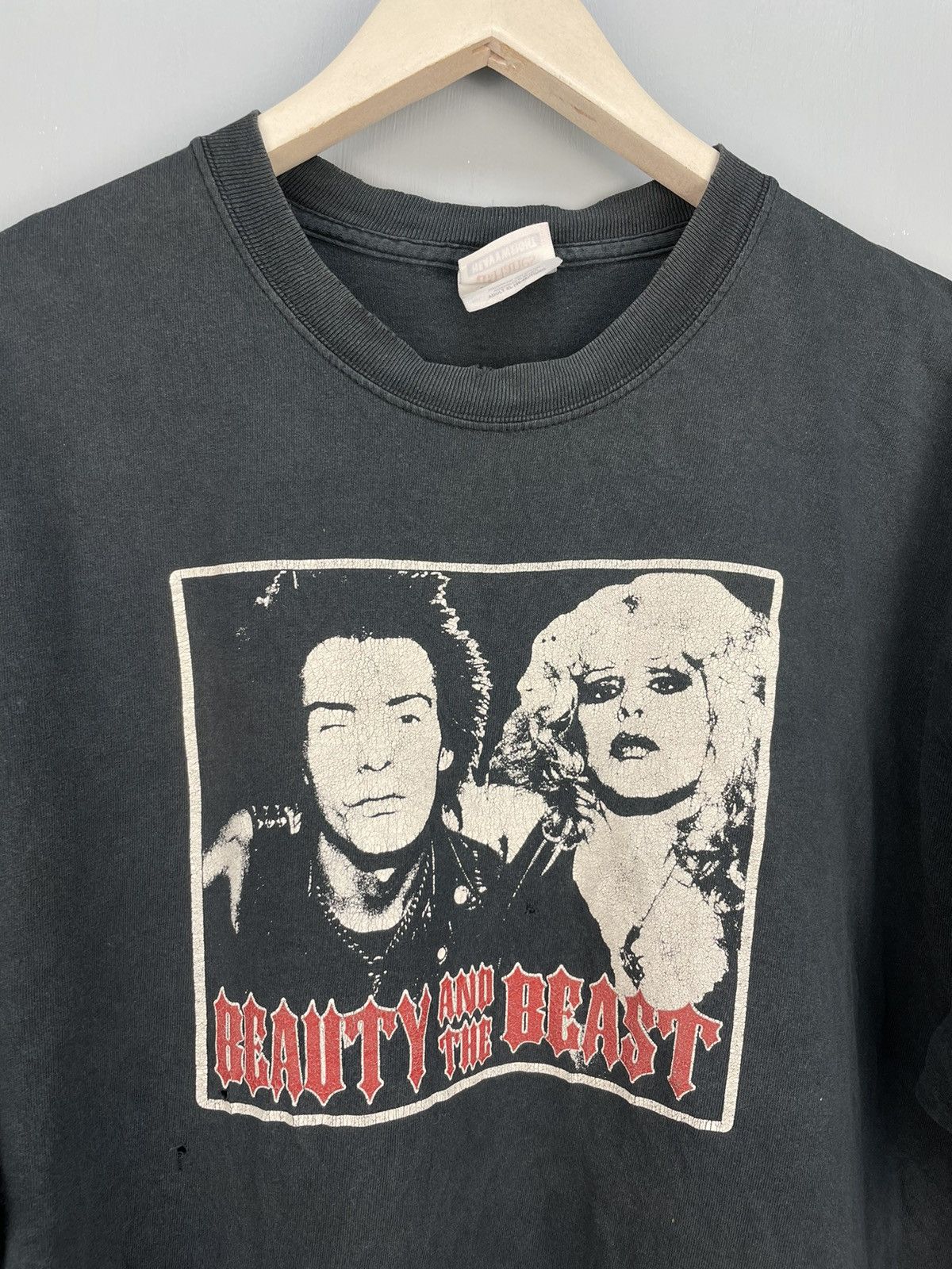 Vintage Vintage 90s Beauty and the Beast Sid And Nancy punk t shirt Size US XL / EU 56 / 4 - 3 Thumbnail