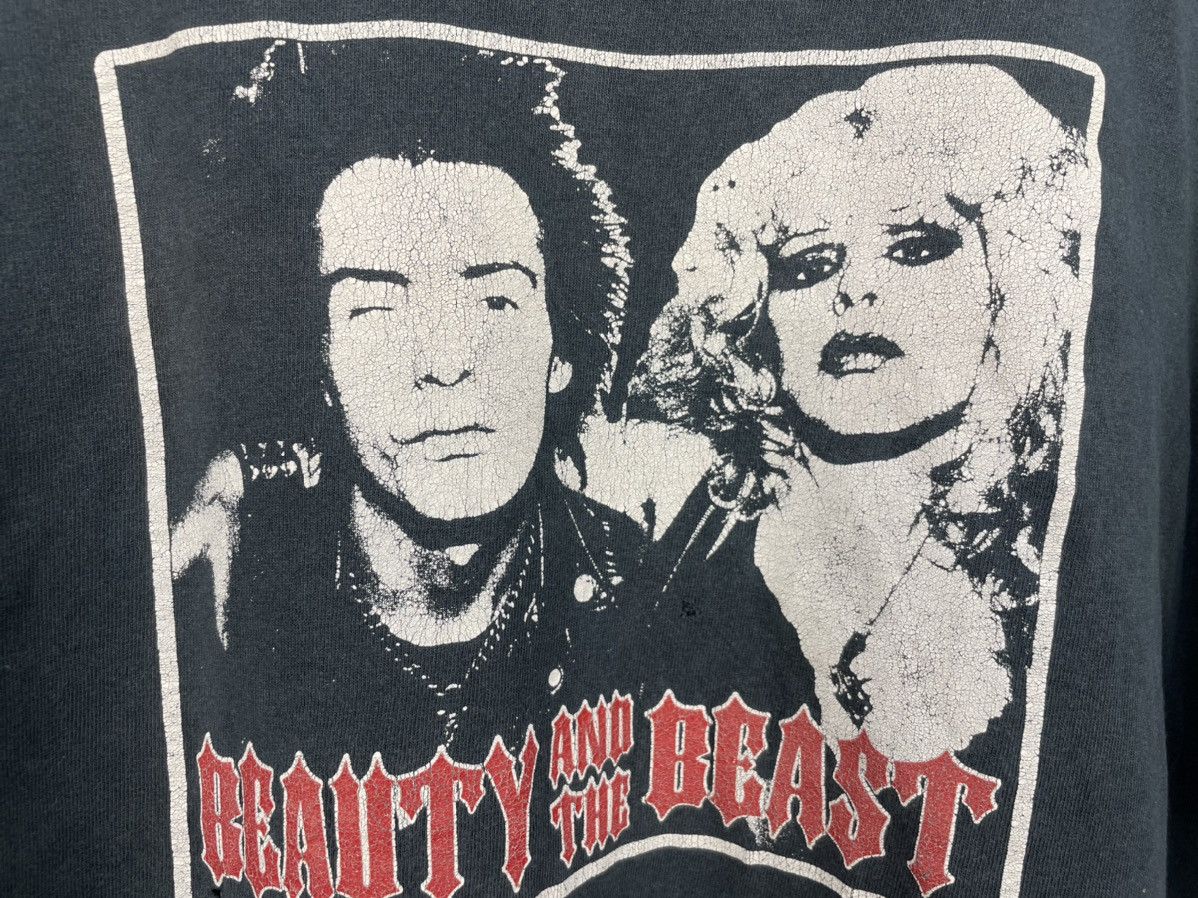 Vintage Vintage 90s Beauty and the Beast Sid And Nancy punk t shirt Size US XL / EU 56 / 4 - 9 Thumbnail