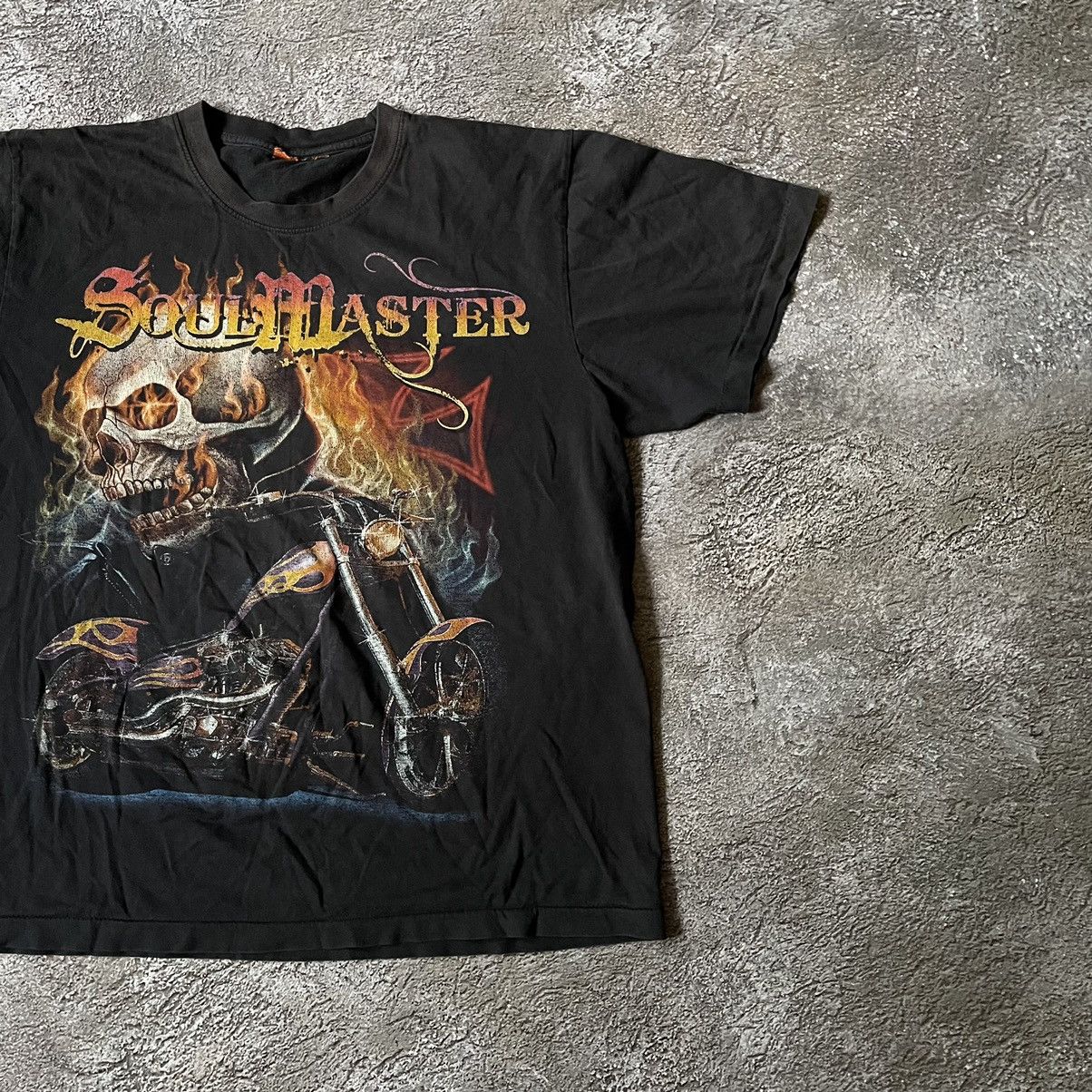 Vintage Vintage Y2K Soulmaster Graphic Tee Skull Grunge Black XL Size US XL / EU 56 / 4 - 2 Thumbnail
