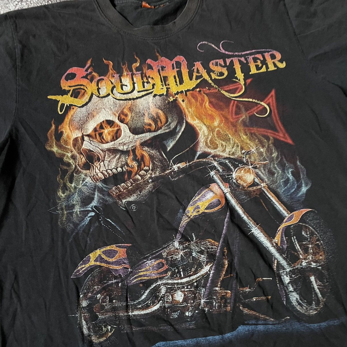 Vintage Vintage Y2K Soulmaster Graphic Tee Skull Grunge Black XL Size US XL / EU 56 / 4 - 6 Thumbnail