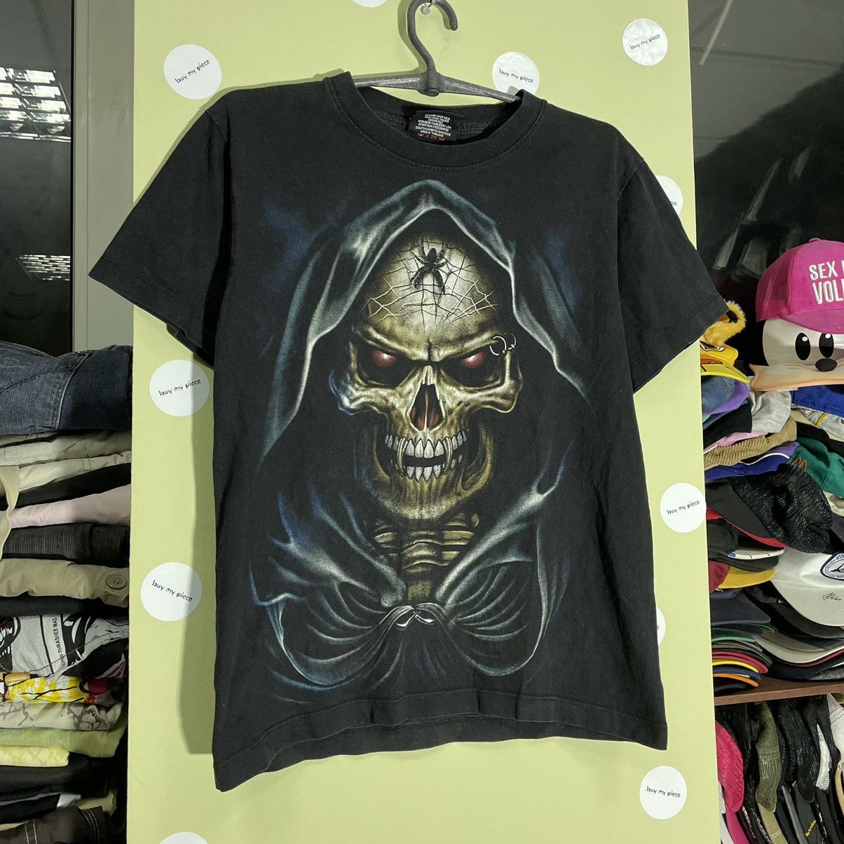 Vintage Vintage Y2K Skull Graphic Tee Horror Punk Streetwear Dark S Size US S / EU 44-46 / 1 - 3 Thumbnail