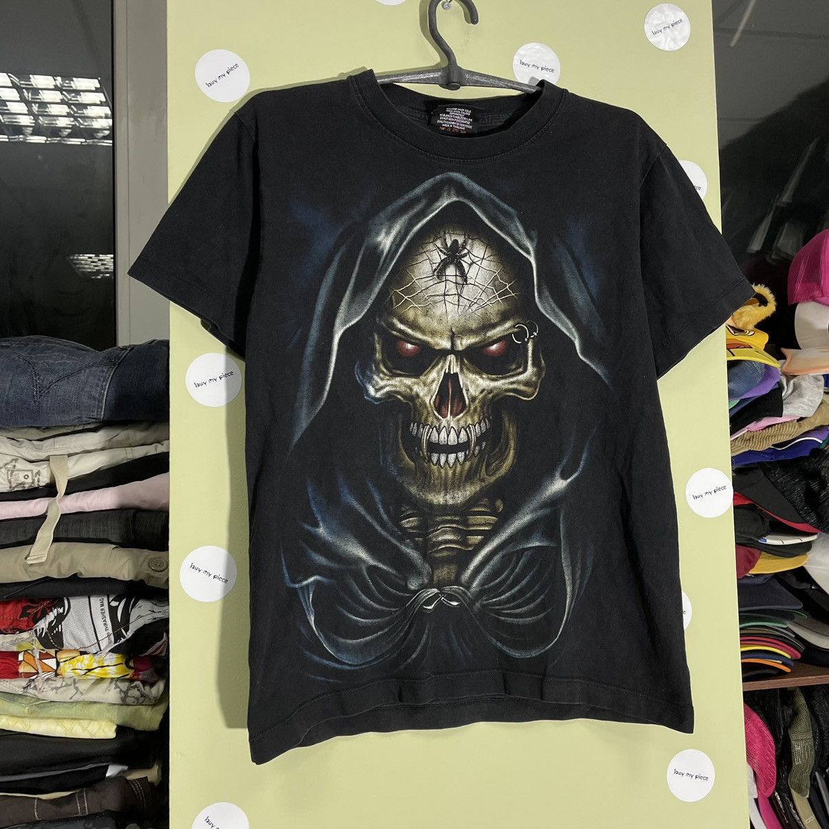 Vintage Vintage Y2K Skull Graphic Tee Horror Punk Streetwear Dark S Size US S / EU 44-46 / 1 - 4 Thumbnail