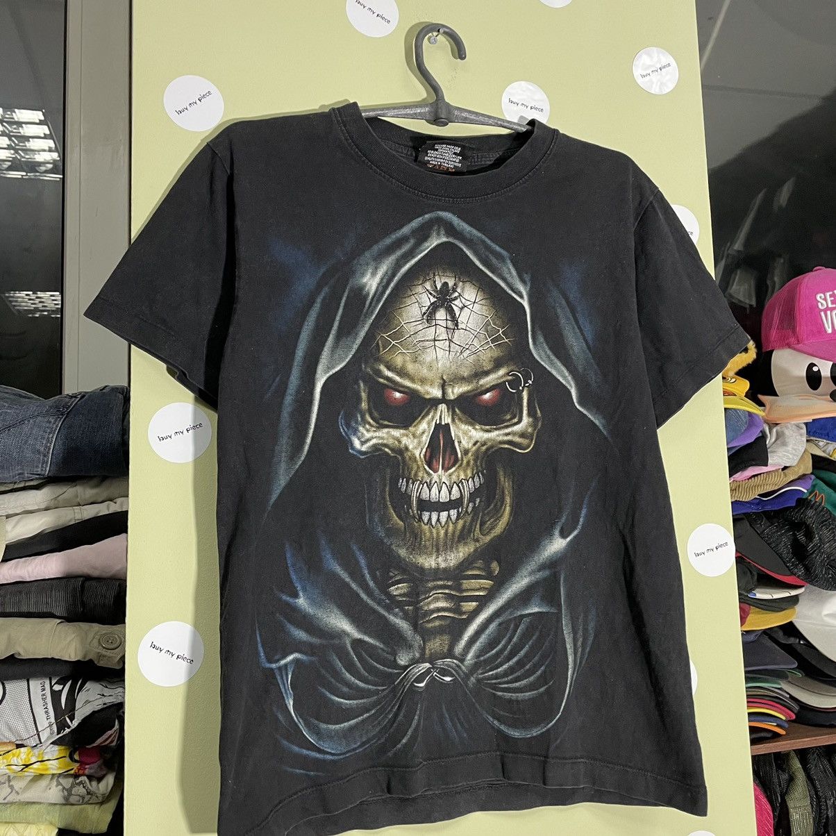 Vintage Vintage Y2K Skull Graphic Tee Horror Punk Streetwear Dark S Size US S / EU 44-46 / 1 - 5 Thumbnail