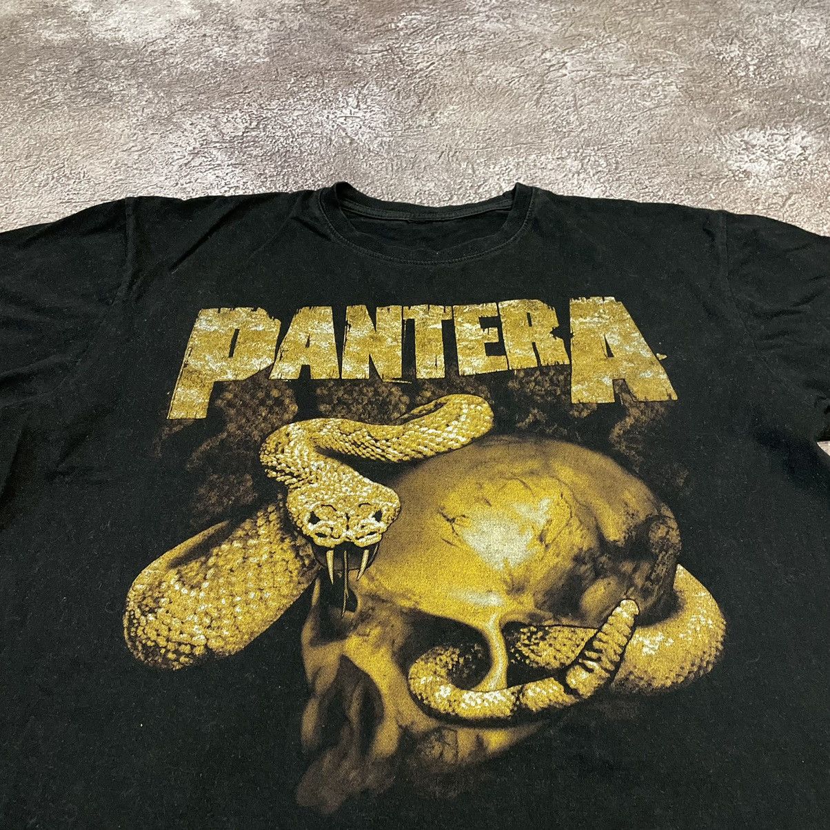 Vintage Vintage 90s Pantera Graphic Tee Band Tee Grunge Oversized M Size US M / EU 48-50 / 2 - 2 Thumbnail