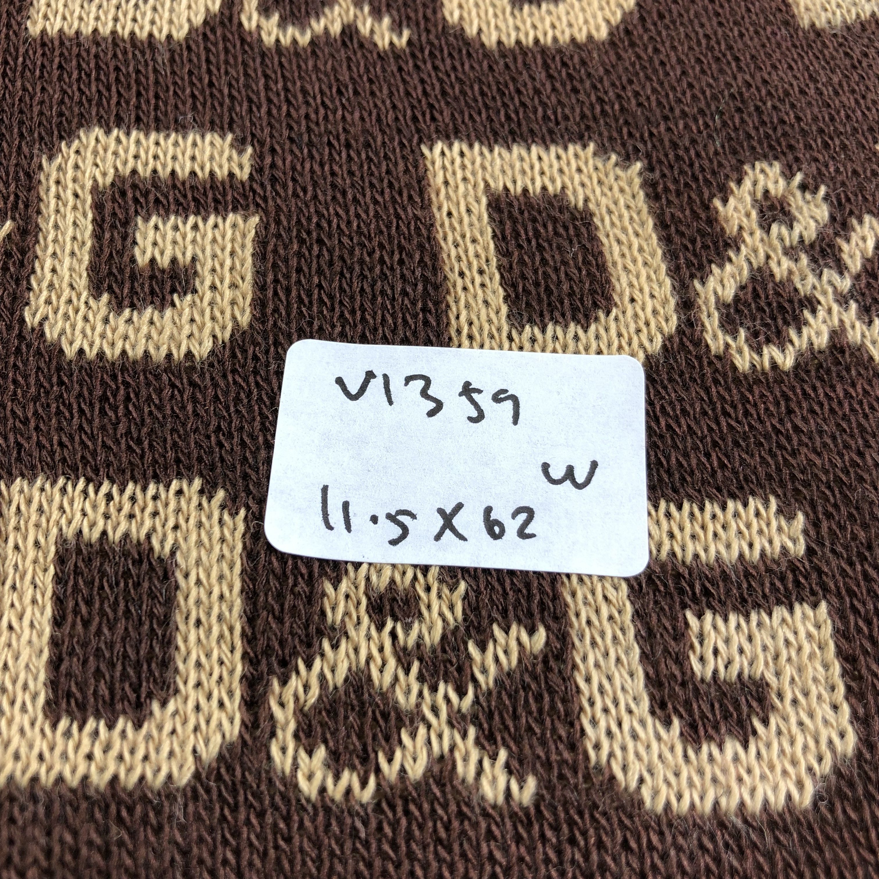 Vintage D&G Monogram Wool Scarf Muffler V1359 Size ONE SIZE - 5 Thumbnail