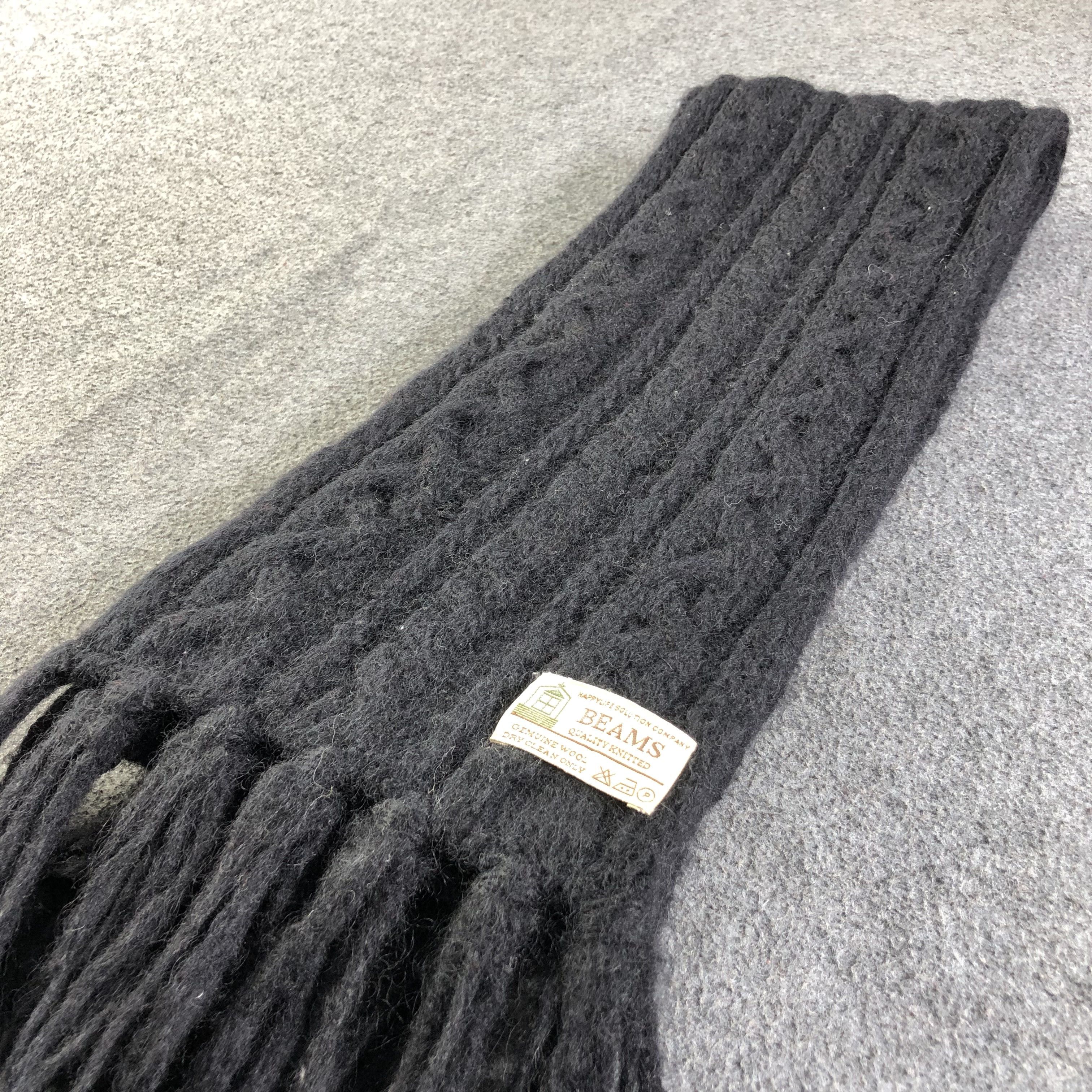 Beams Plus Beams Cable knit Wool Scarf Muffler V1356 Size ONE SIZE - 2 Thumbnail