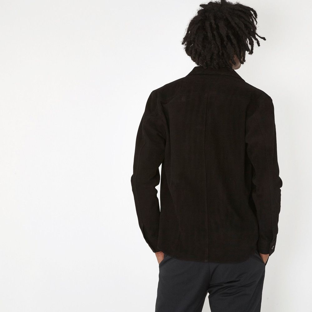 Our Legacy Our Legacy Zip Shirt Jacket - Black Suede Size US S / EU 44-46 / 1 - 10 Thumbnail
