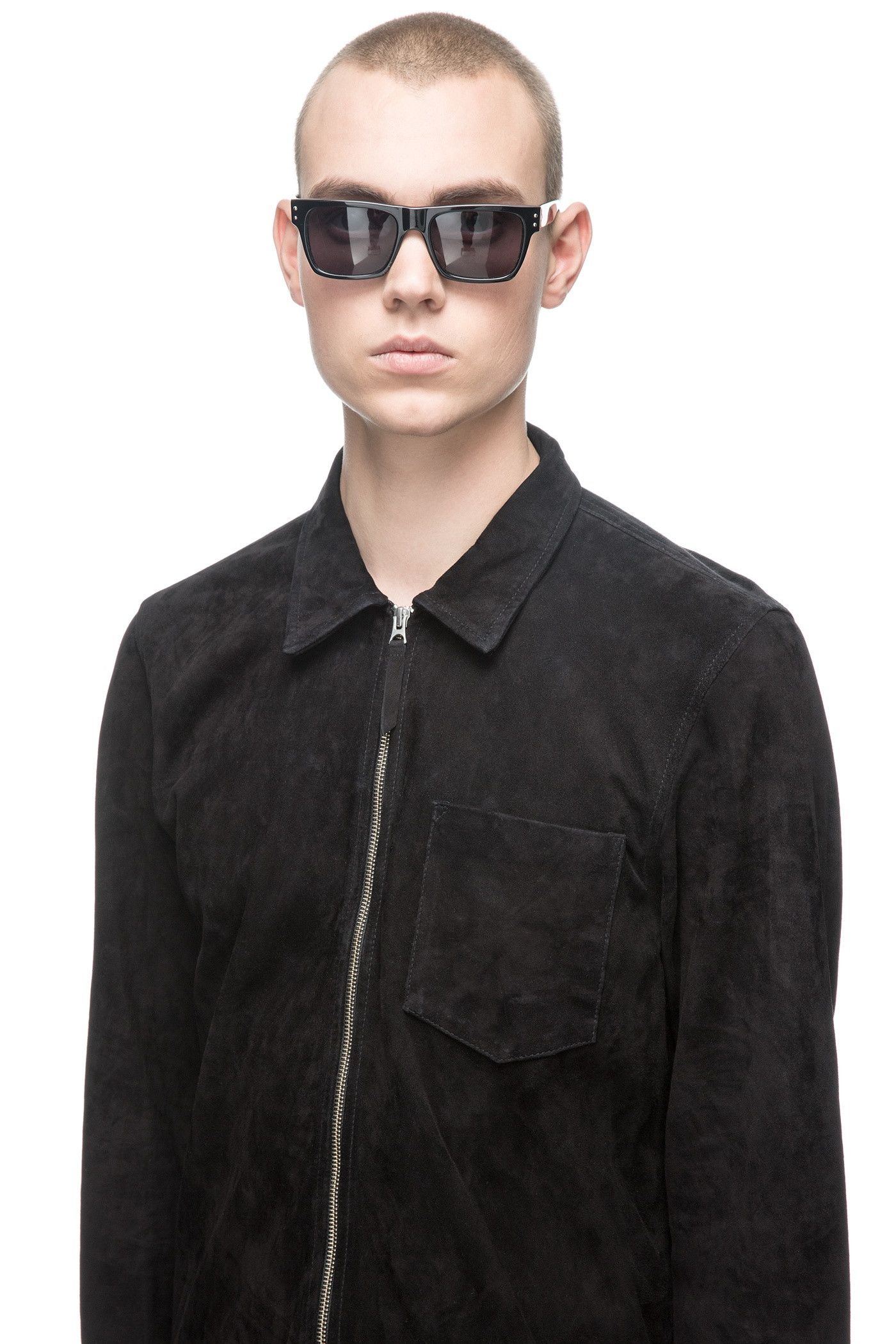 Our Legacy Our Legacy Zip Shirt Jacket - Black Suede Size US S / EU 44-46 / 1 - 4 Thumbnail
