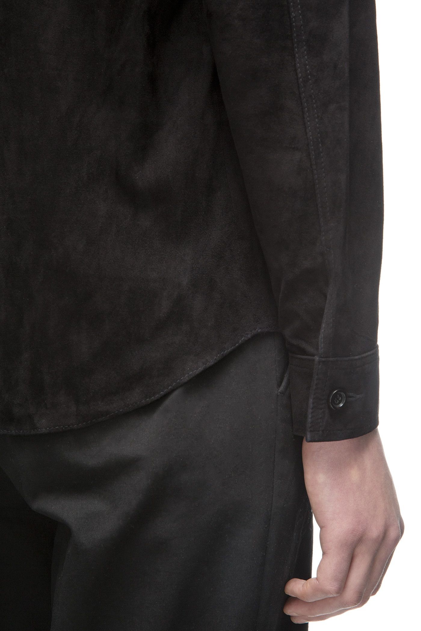 Our Legacy Our Legacy Zip Shirt Jacket - Black Suede Size US S / EU 44-46 / 1 - 5 Thumbnail