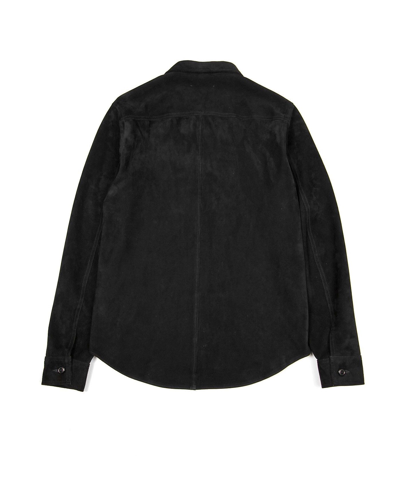 Our Legacy Our Legacy Zip Shirt Jacket - Black Suede Size US S / EU 44-46 / 1 - 2 Thumbnail