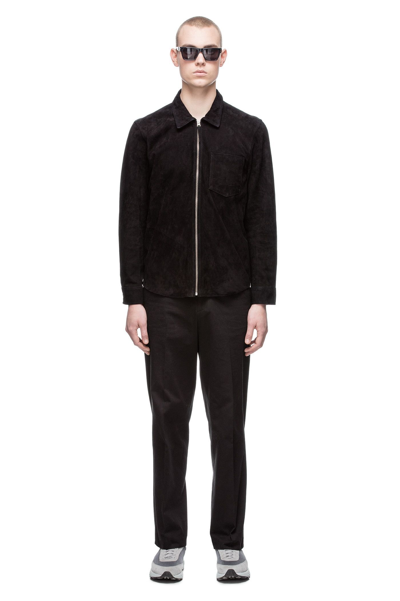 Our Legacy Our Legacy Zip Shirt Jacket - Black Suede Size US S / EU 44-46 / 1 - 6 Thumbnail