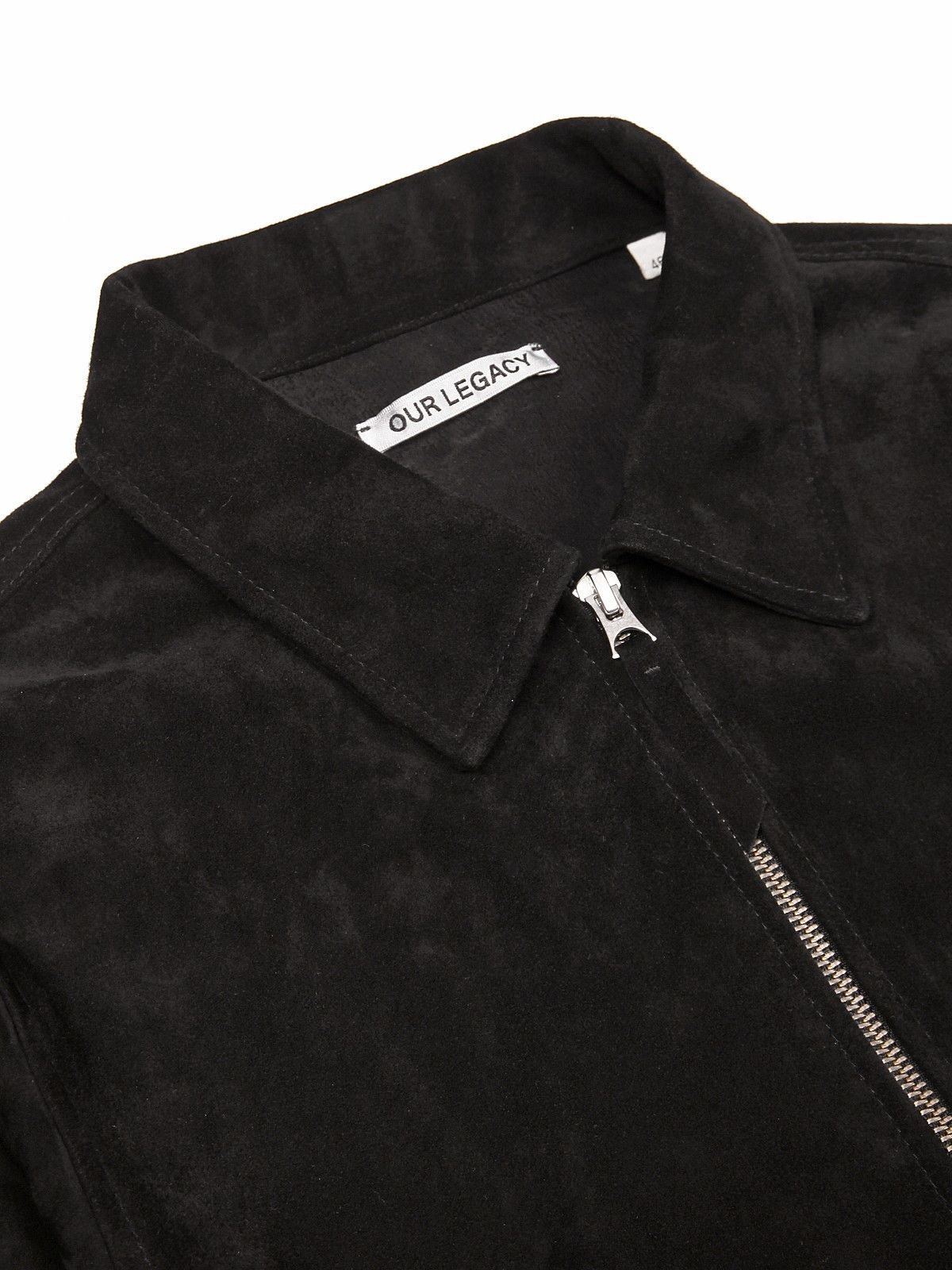 Our Legacy Our Legacy Zip Shirt Jacket - Black Suede Size US S / EU 44-46 / 1 - 3 Thumbnail