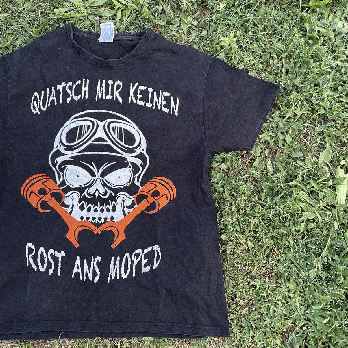Vintage Vintage Y2K Skull Graphic Tee Punk Streetwear Black Slim M Size US M / EU 48-50 / 2 - 2 Thumbnail