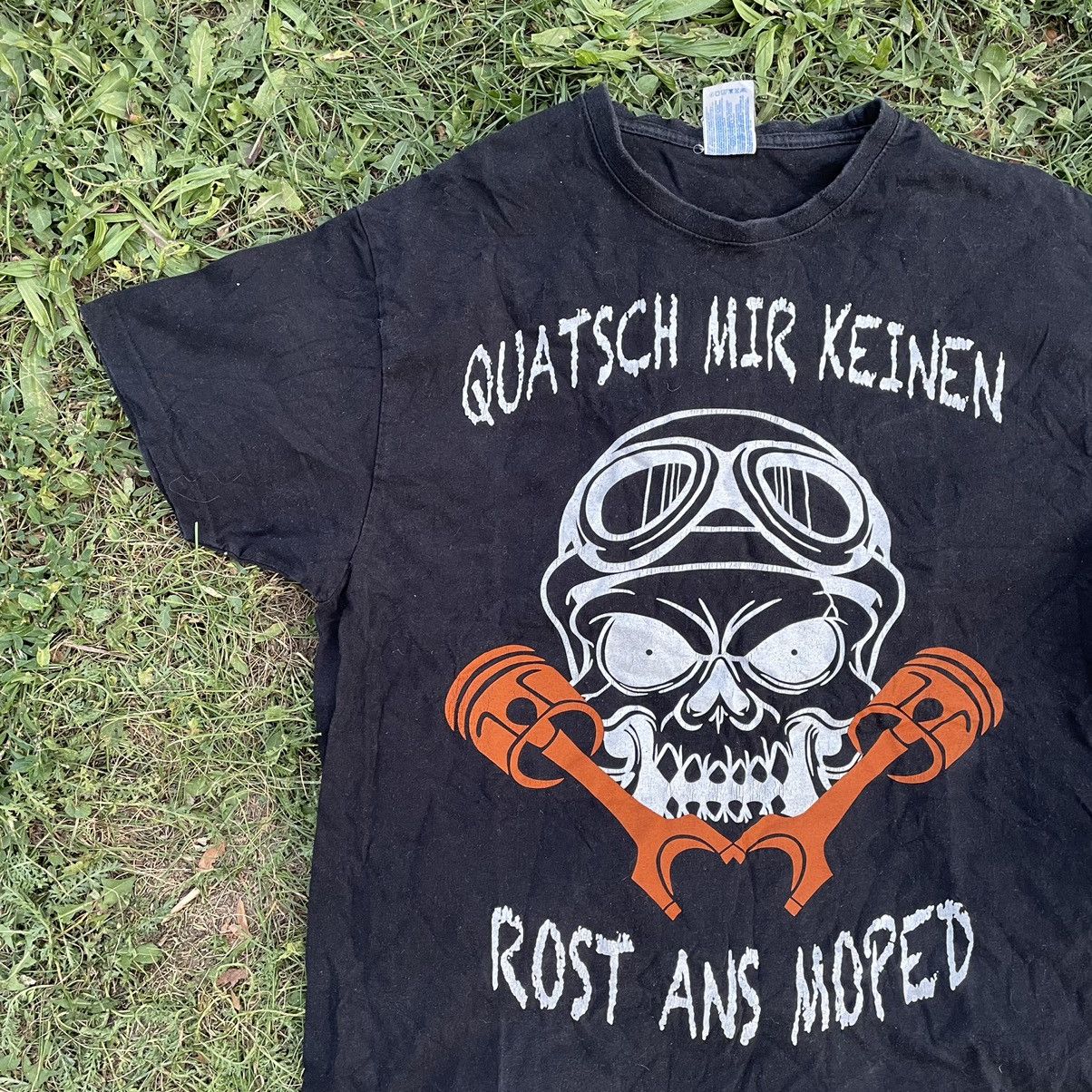 Vintage Vintage Y2K Skull Graphic Tee Punk Streetwear Black Slim M Size US M / EU 48-50 / 2 - 3 Thumbnail