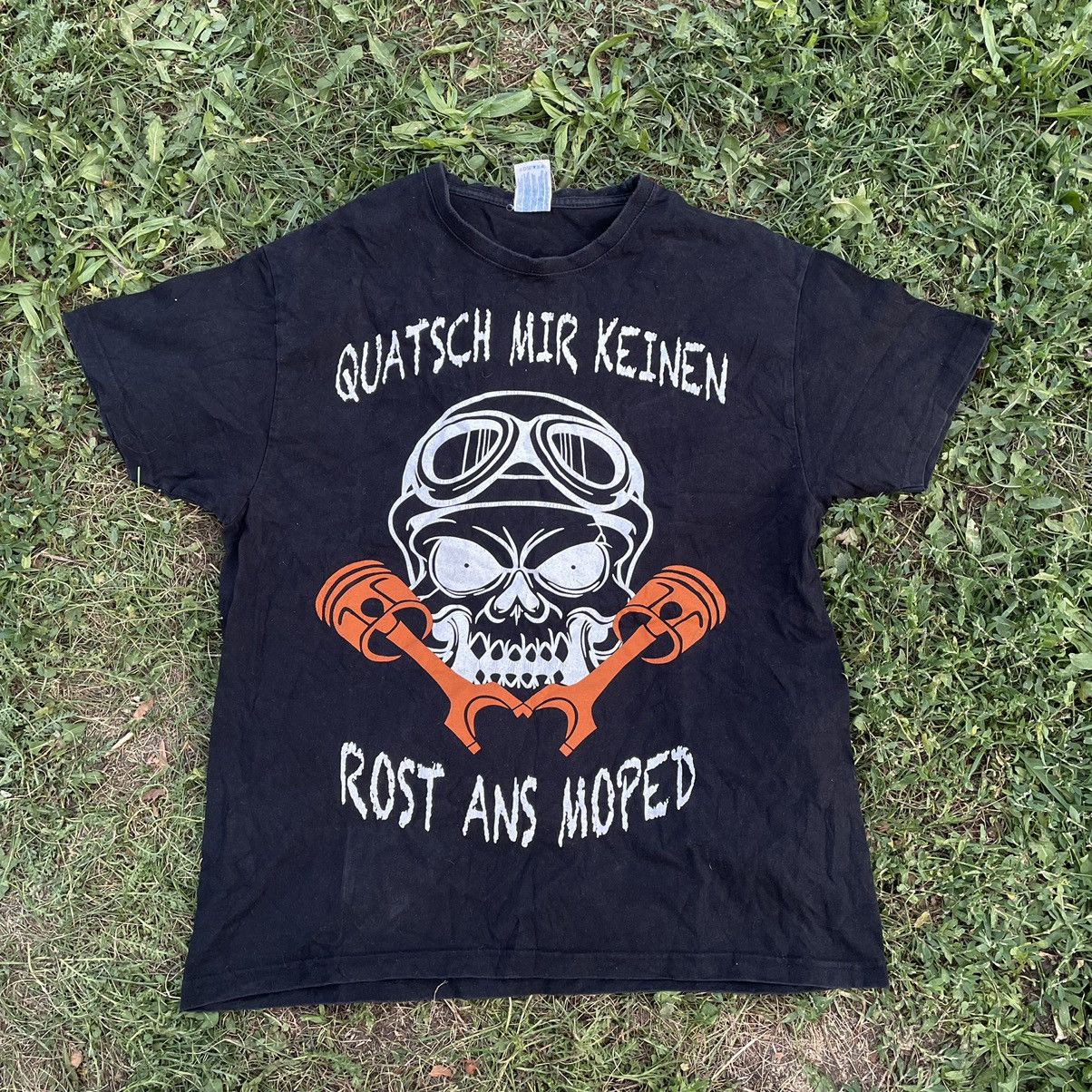 Vintage Vintage Y2K Skull Graphic Tee Punk Streetwear Black Slim M Size US M / EU 48-50 / 2 - 1 Thumbnail