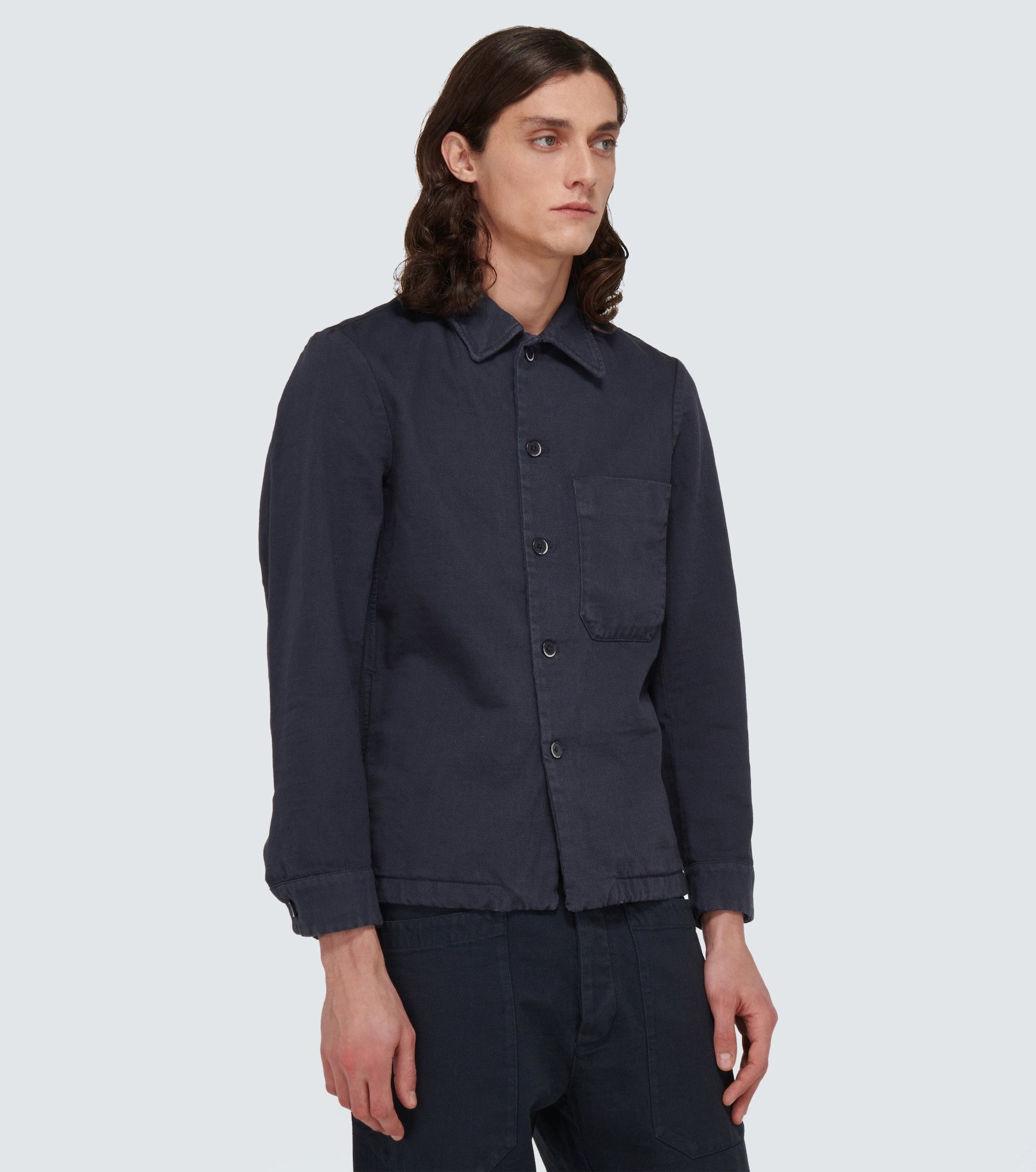 Barena Barena Rocheo Tober Overshirt Jacket - Navy - Size 50. Size US M / EU 48-50 / 2 - 1 Thumbnail