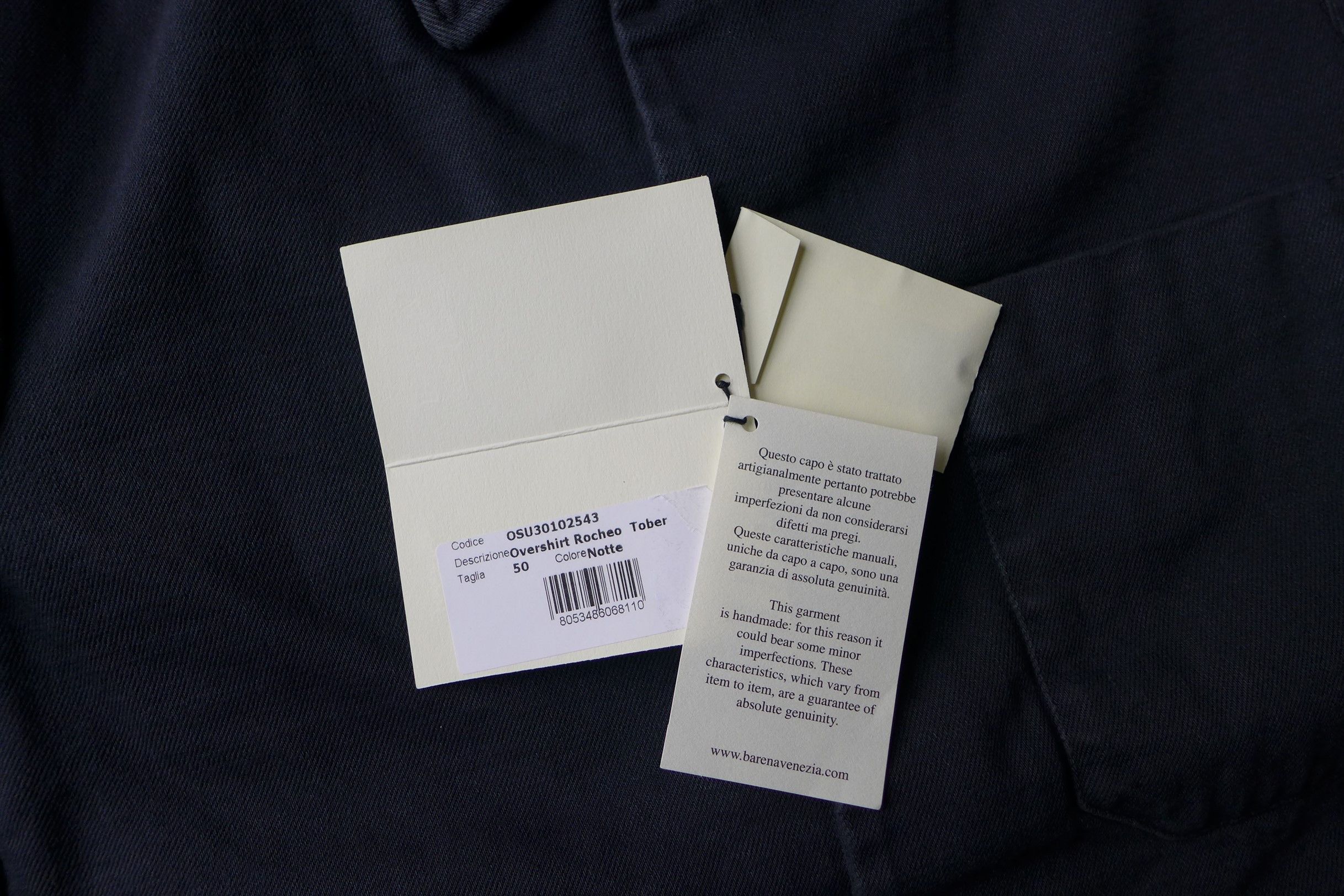 Barena Barena Rocheo Tober Overshirt Jacket - Navy - Size 50. Size US M / EU 48-50 / 2 - 17 Thumbnail