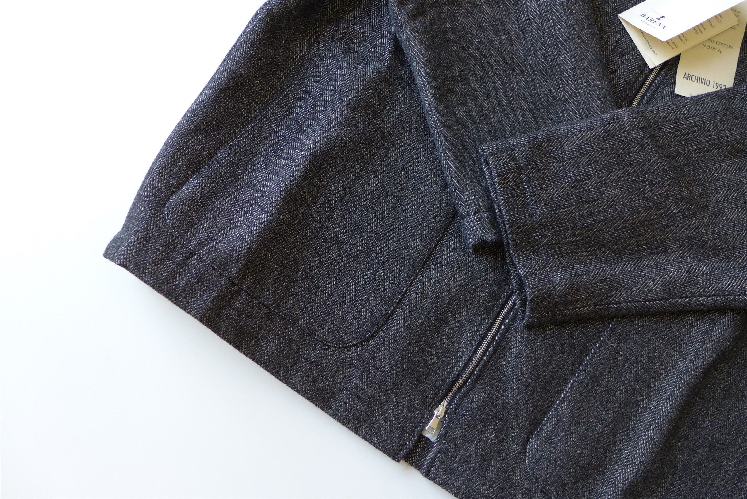 Barena Barena Archivio Luna Coat - Grey Herringbone Wool Size US XL / EU 56 / 4 - 7 Thumbnail