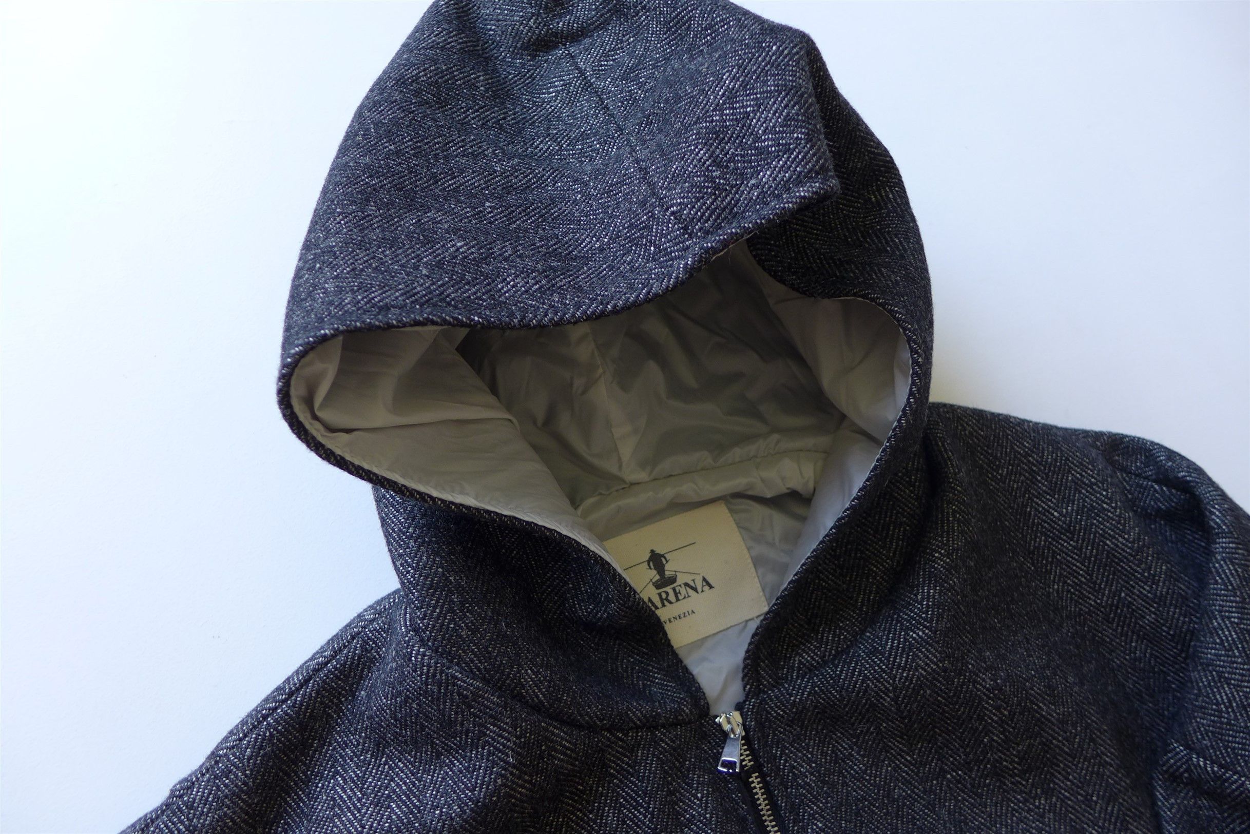 Barena Barena Archivio Luna Coat - Grey Herringbone Wool Size US XL / EU 56 / 4 - 6 Thumbnail